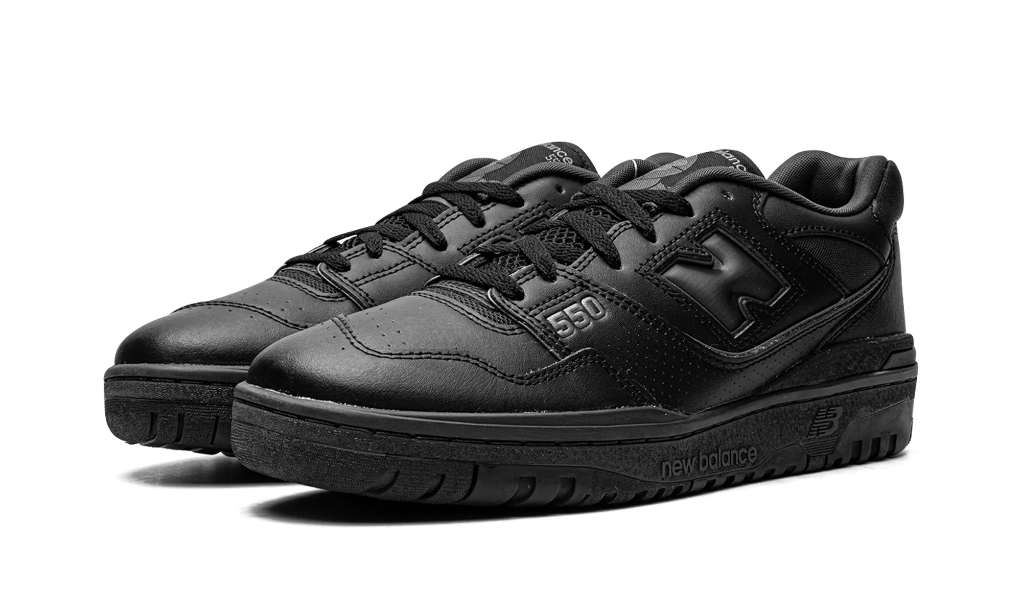550 "Triple Black" new balance mesh athletic shoes