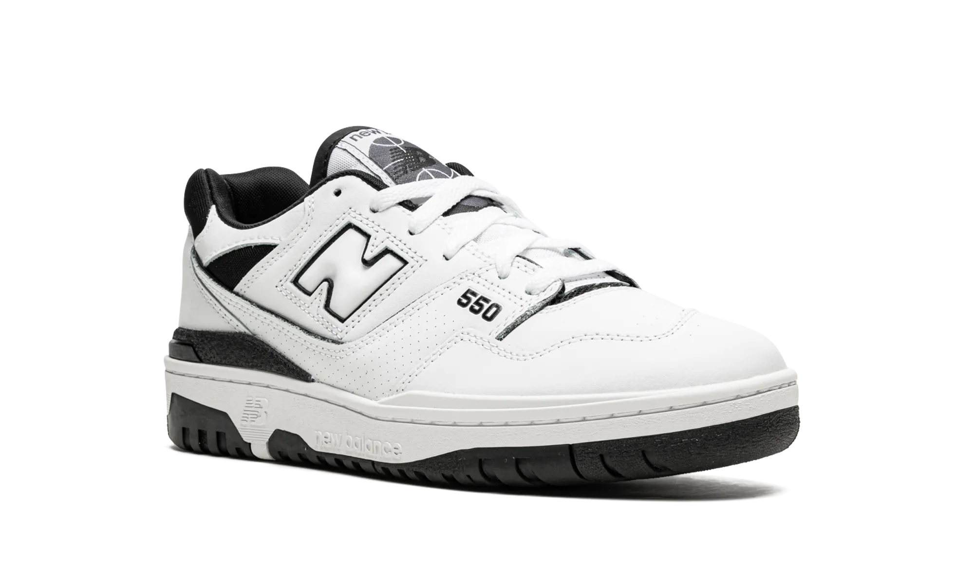 550 "White / Black" new balance mens comfort shoes