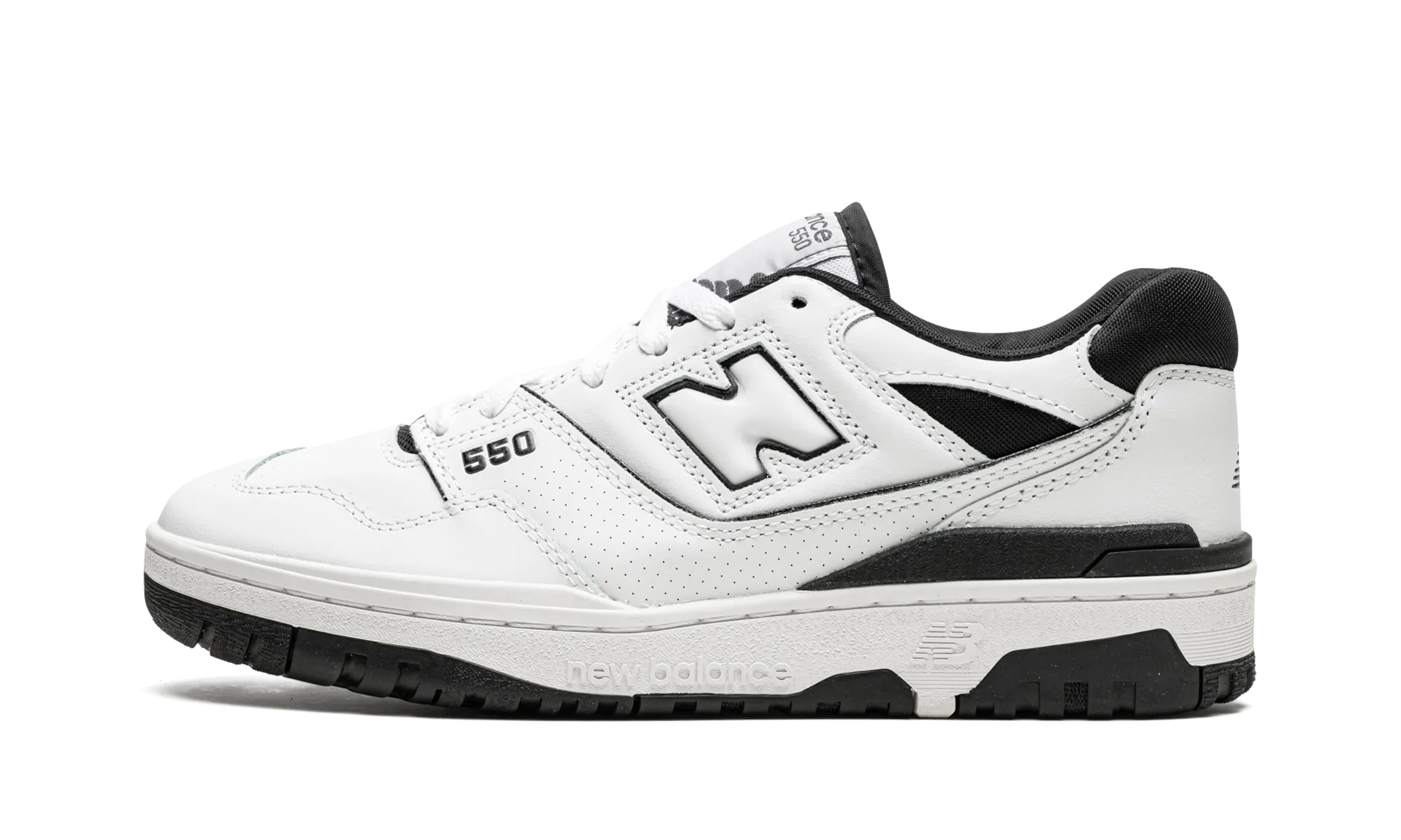 550 "White / Black" new balance mens comfort shoes