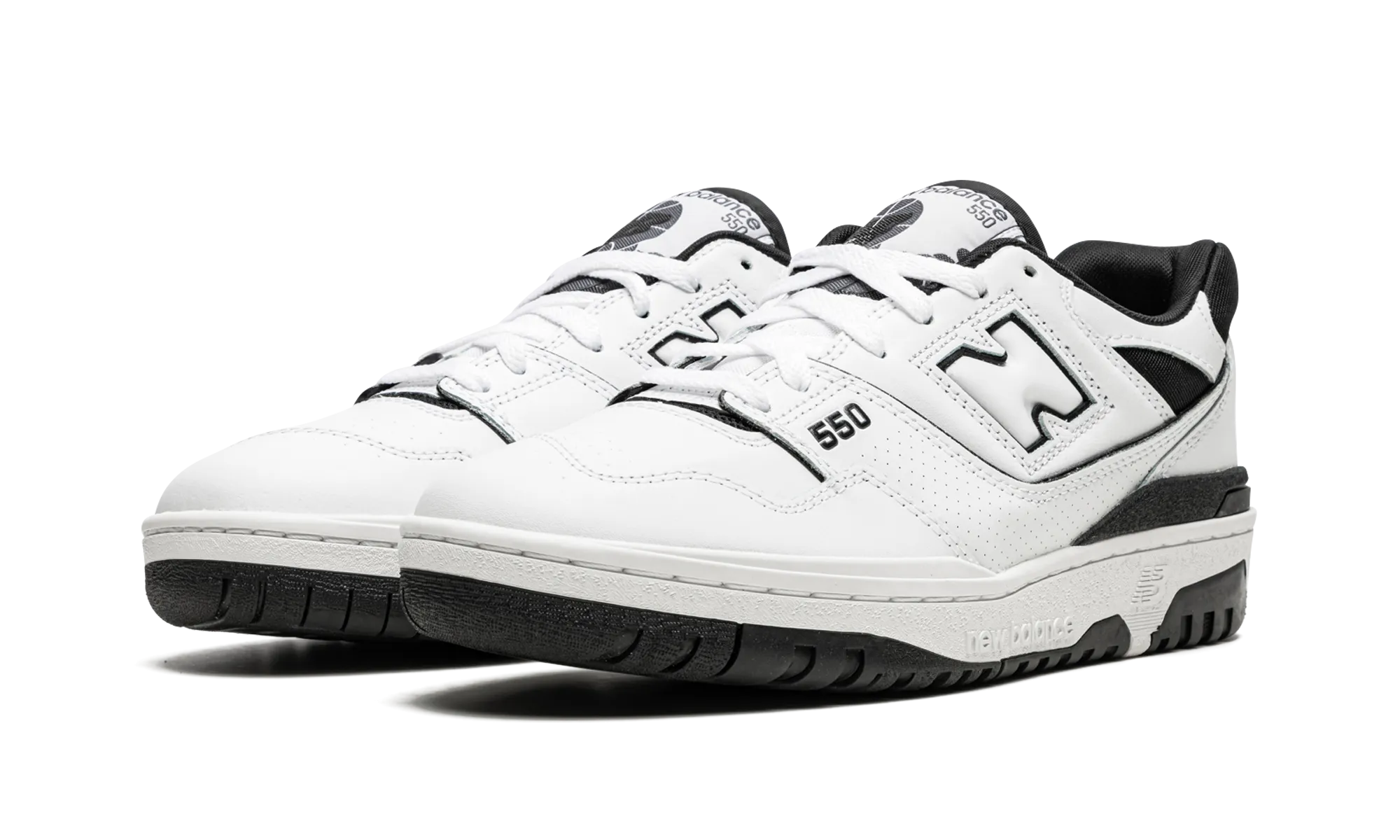 550 "White / Black" new balance mens comfort shoes