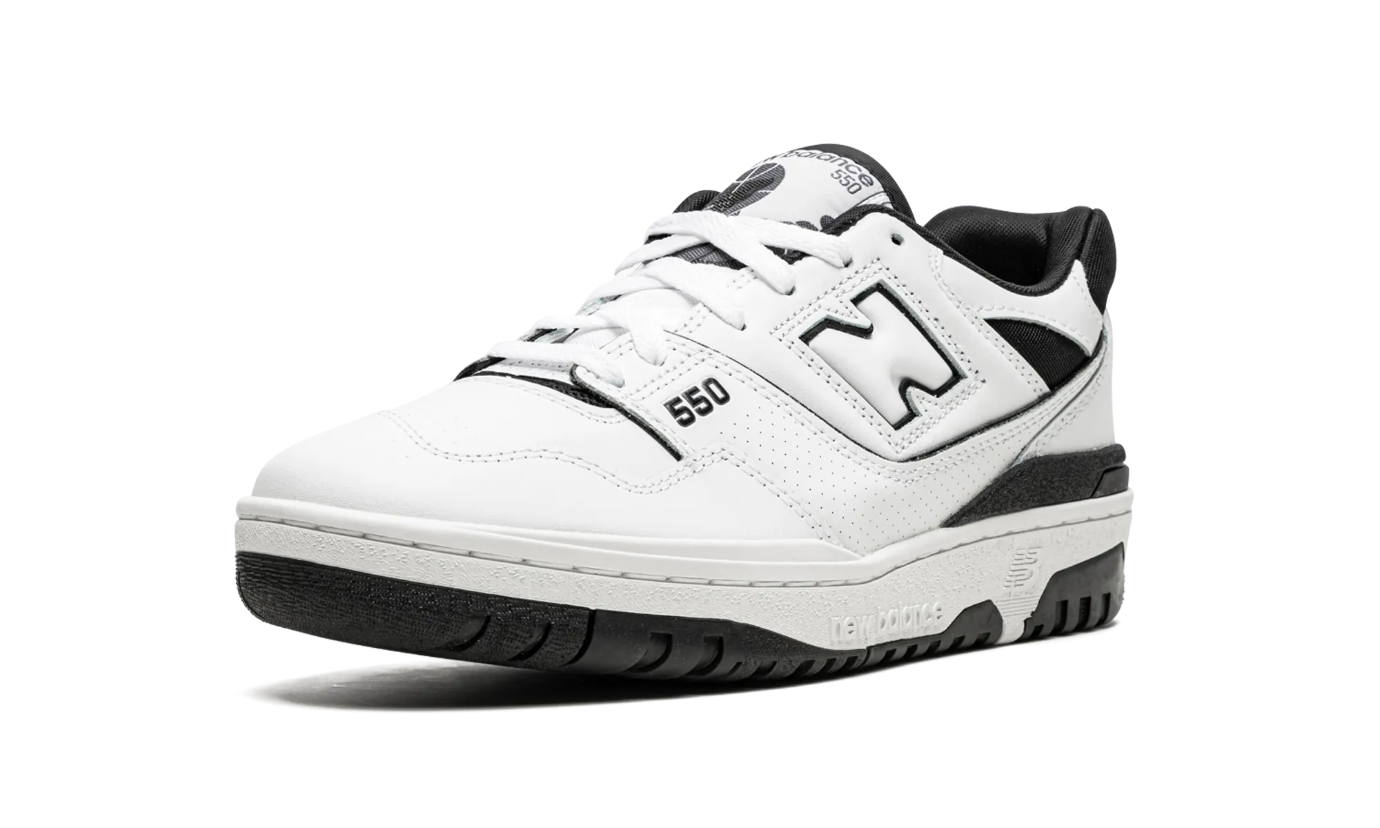 550 "White / Black" new balance mens comfort shoes
