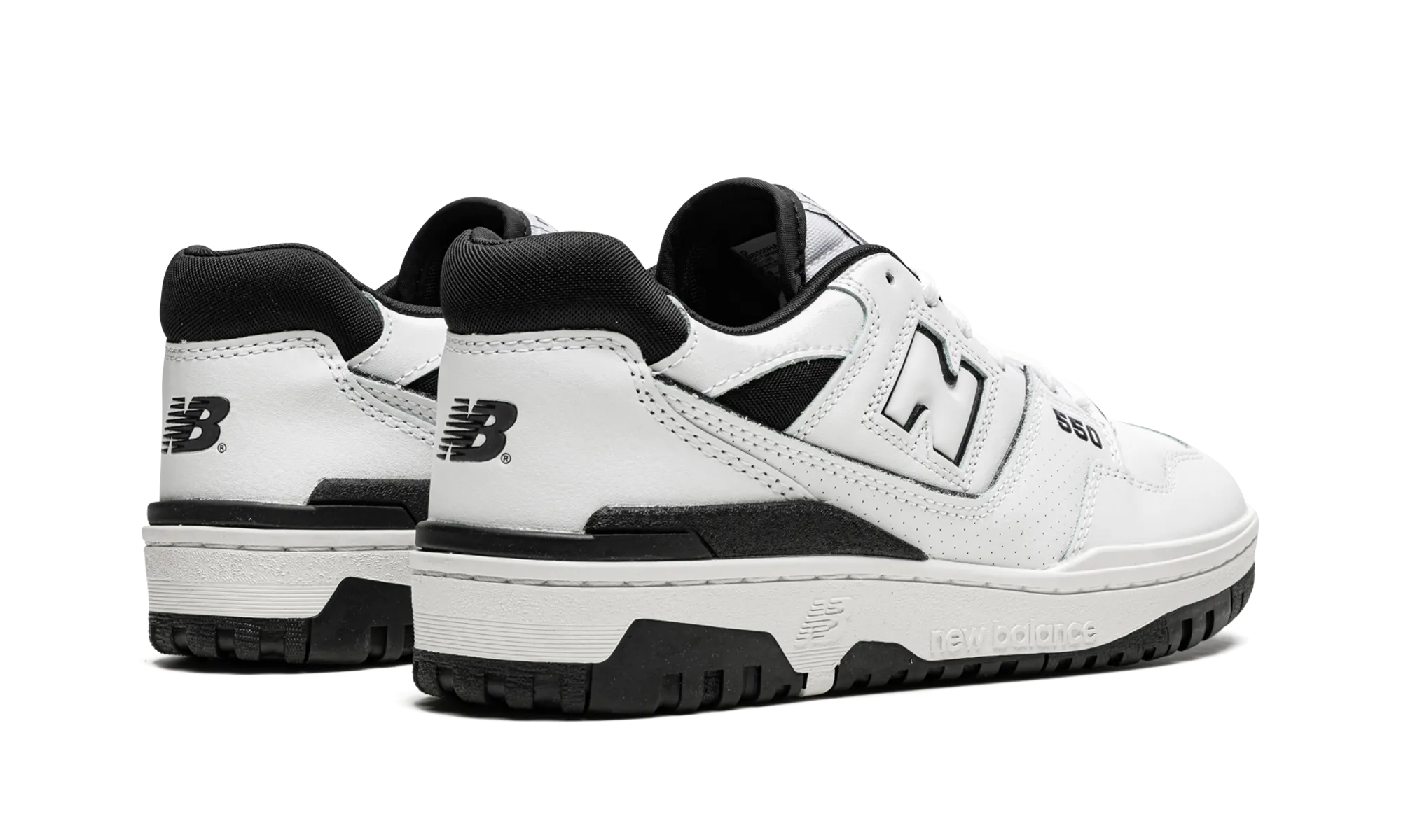 550 "White / Black" new balance mens comfort shoes