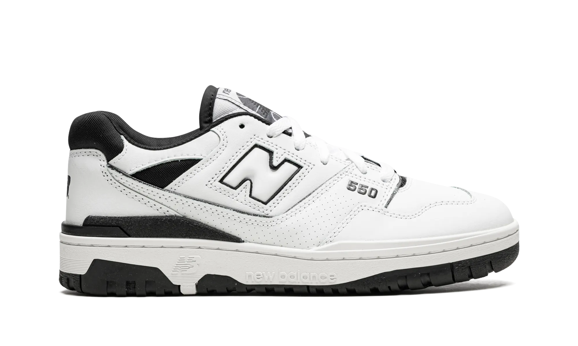 550 "White / Black" new balance mens comfort shoes