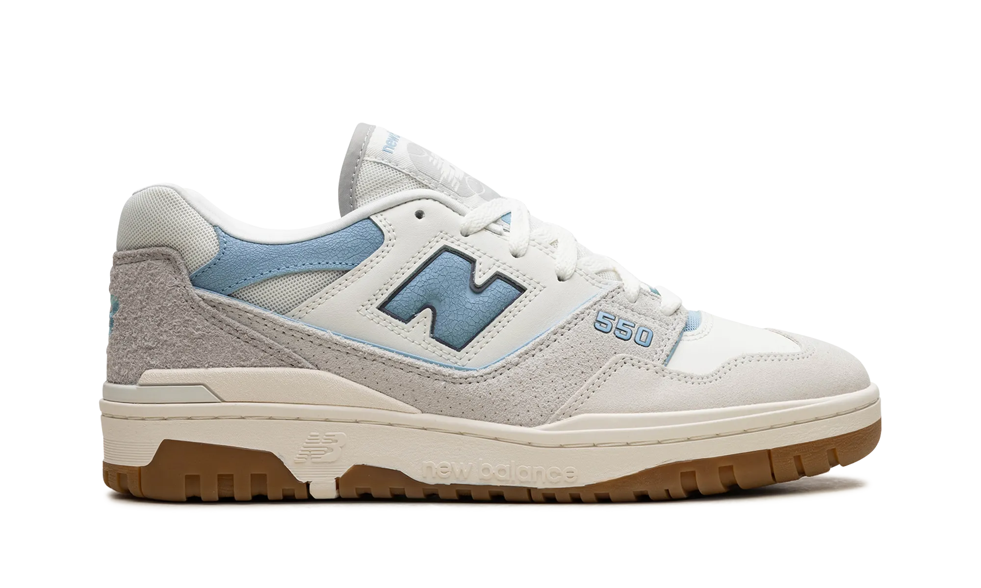 550 "White Blue" new balance mesh athletic shoes