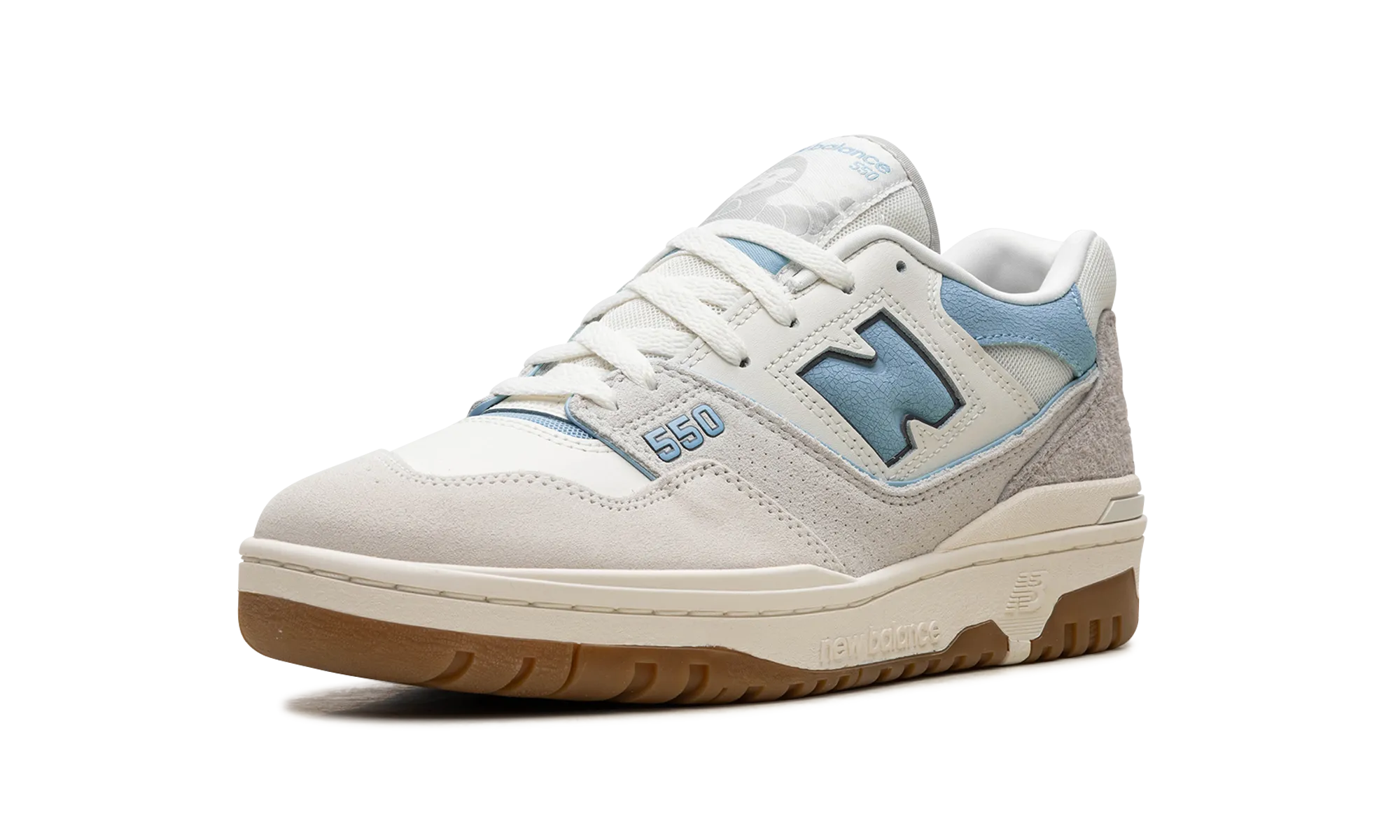 550 "White Blue" new balance mesh athletic shoes
