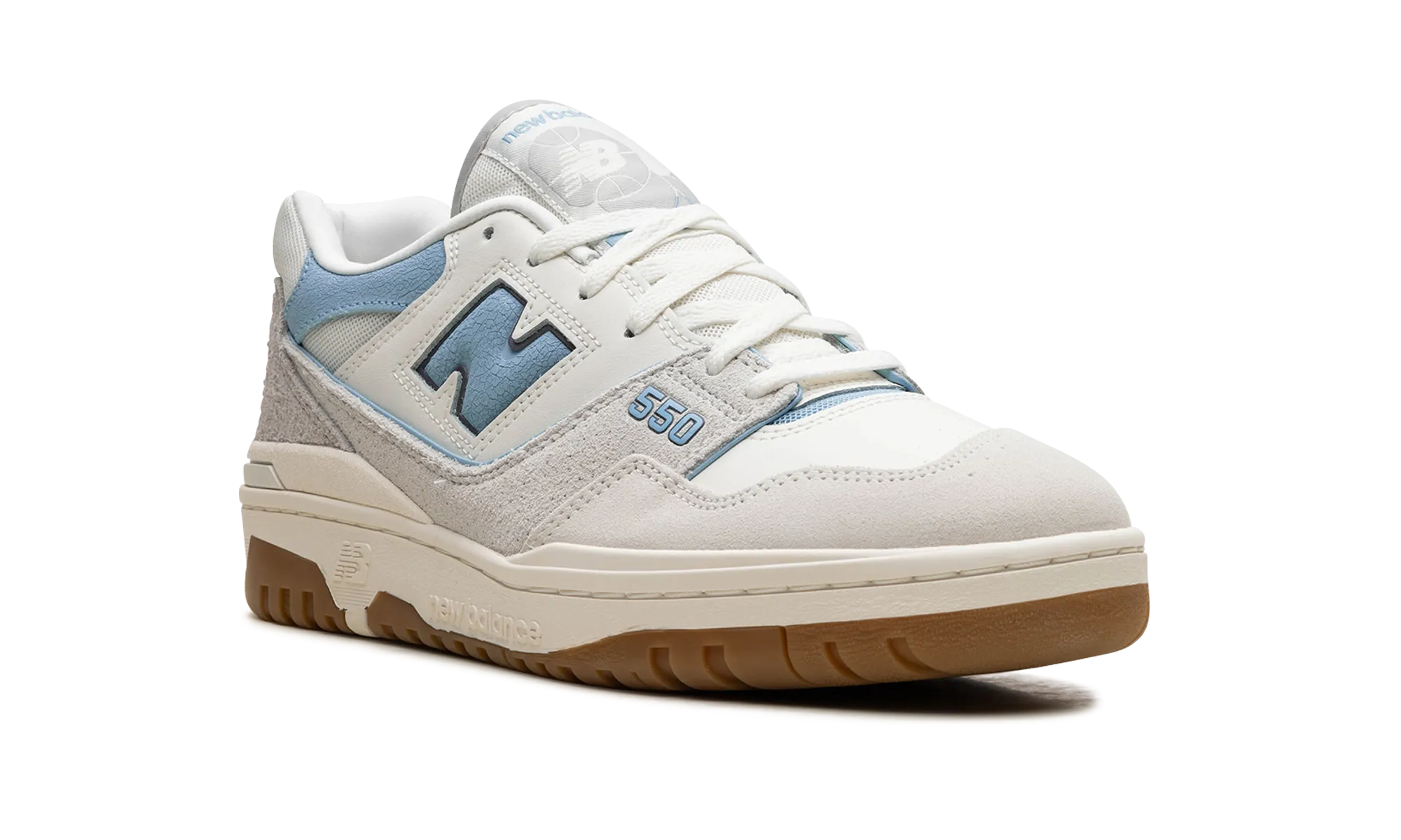 550 "White Blue" new balance mesh athletic shoes