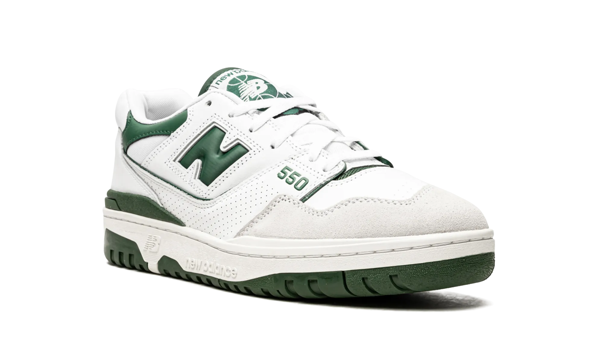 550 "White / Green" new balance mens comfort shoes