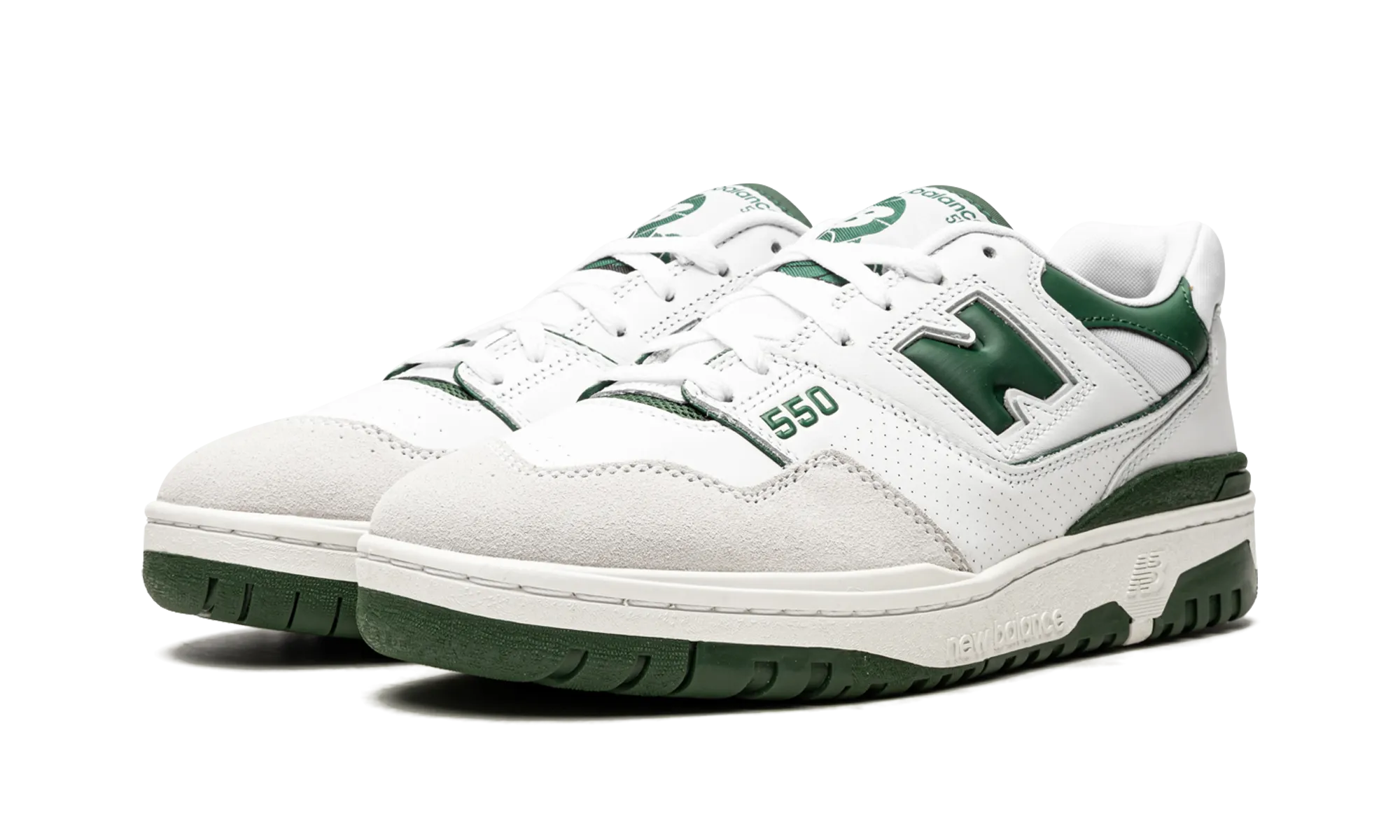 550 "White / Green" new balance mens comfort shoes