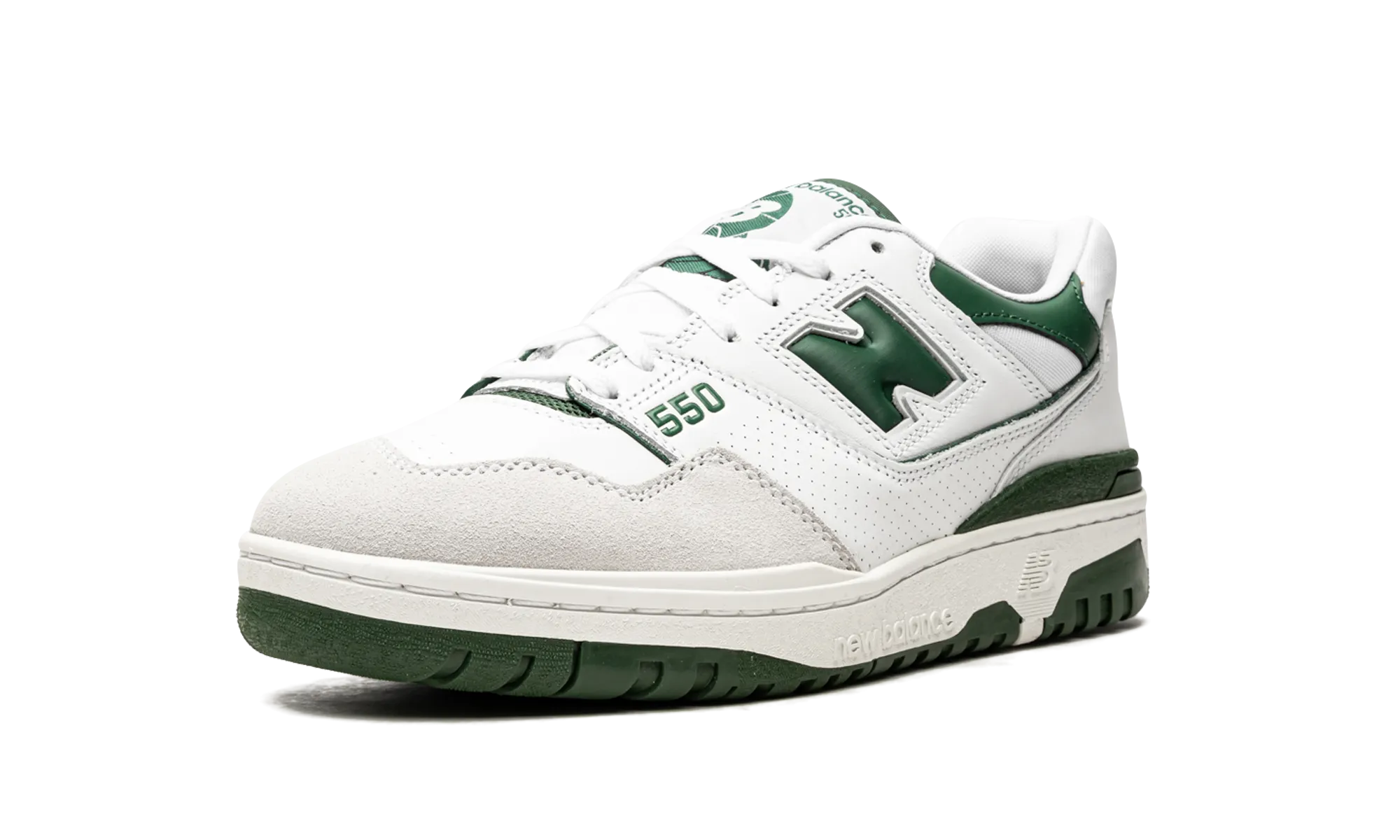 550 "White / Green" new balance mens comfort shoes