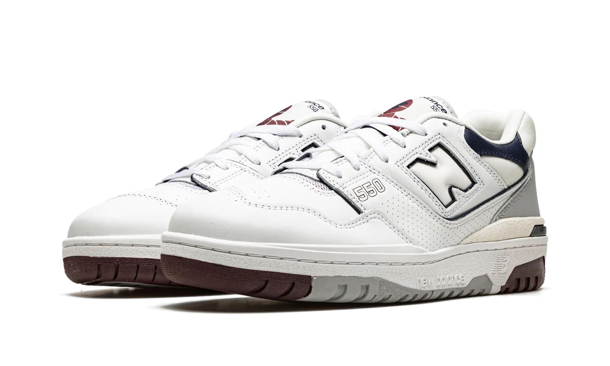 550 "White / Indigo / Burgundy" new balance mens runners