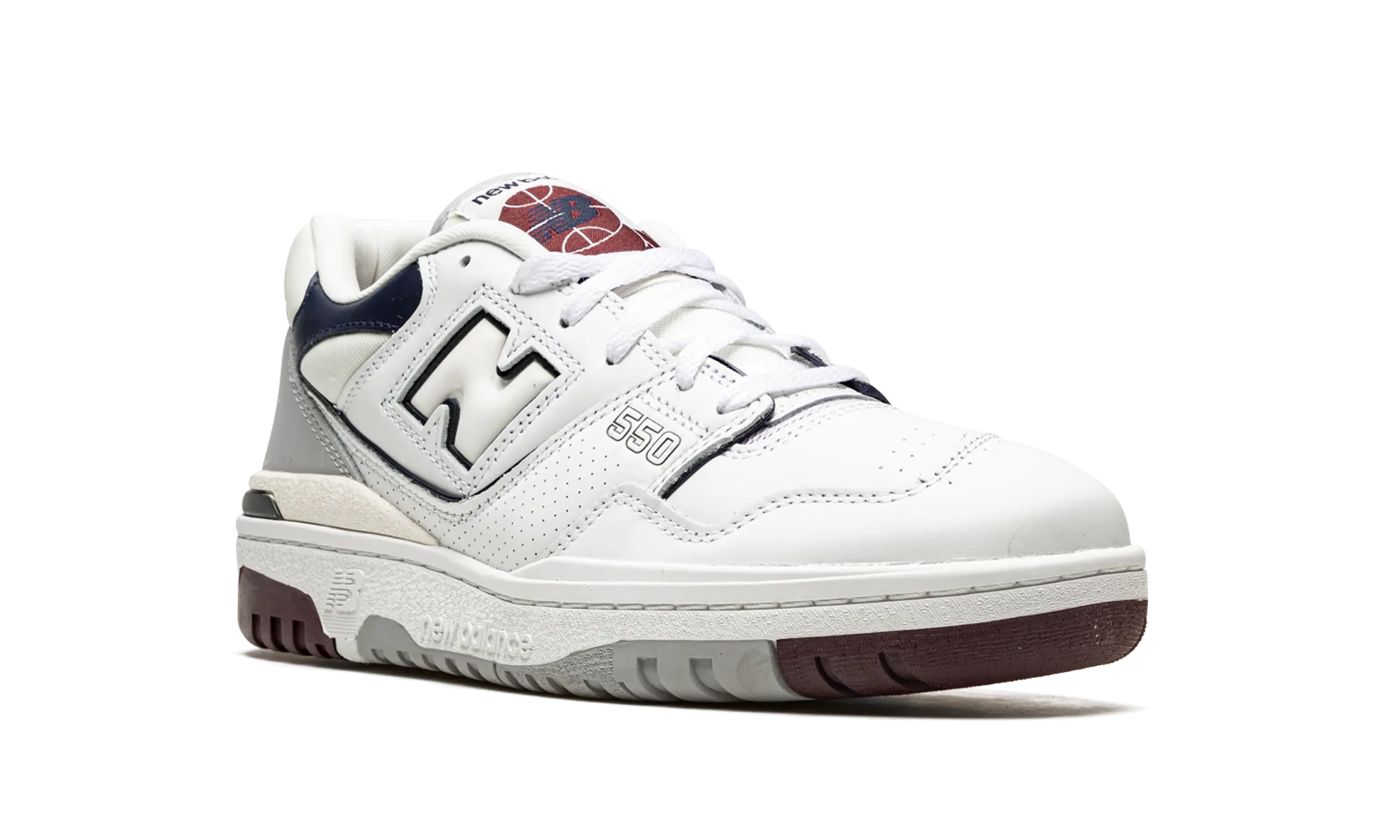 550 "White / Indigo / Burgundy" new balance mens runners