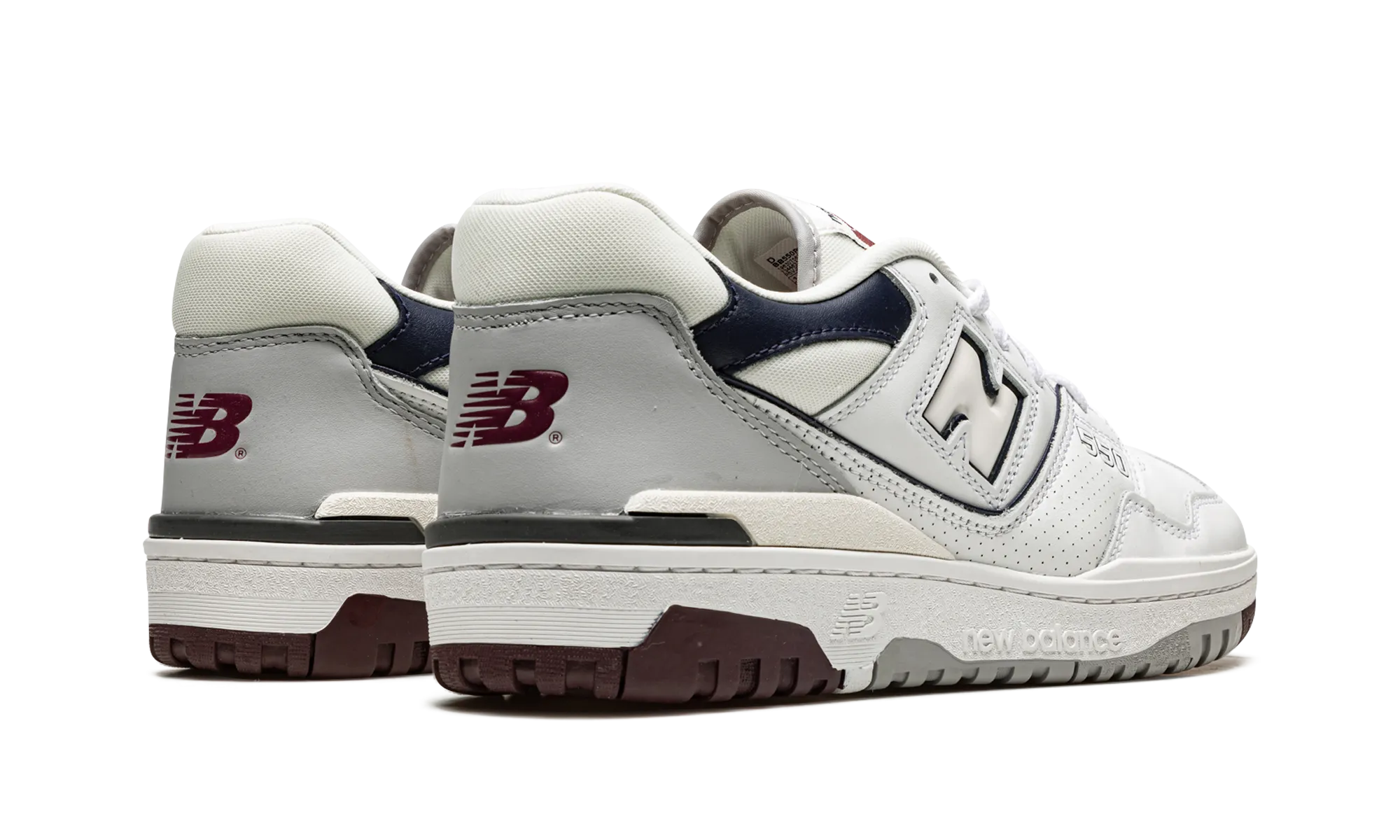 550 "White / Indigo / Burgundy" new balance mens runners