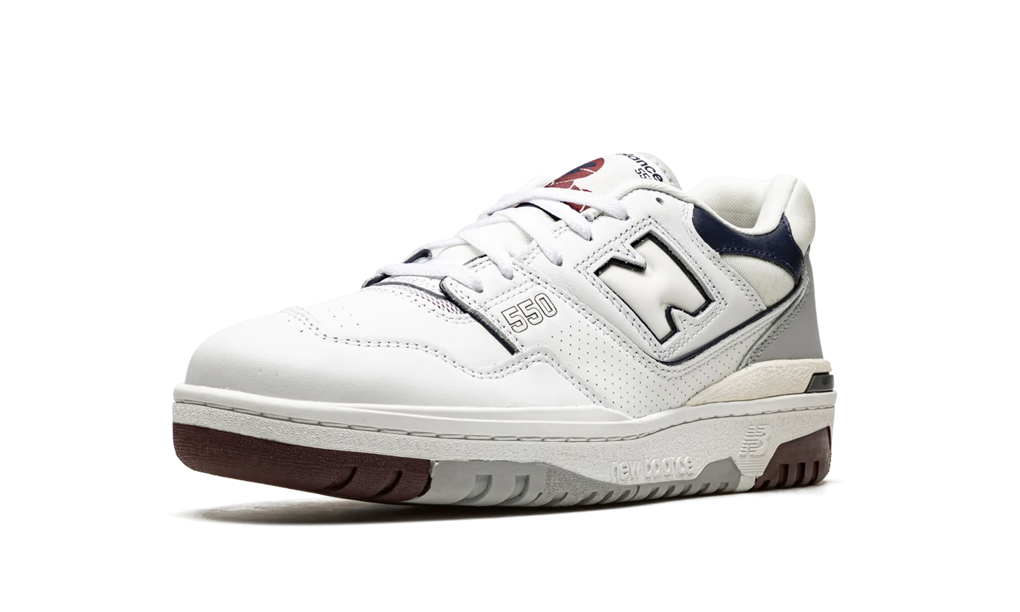 550 "White / Indigo / Burgundy" new balance mens runners