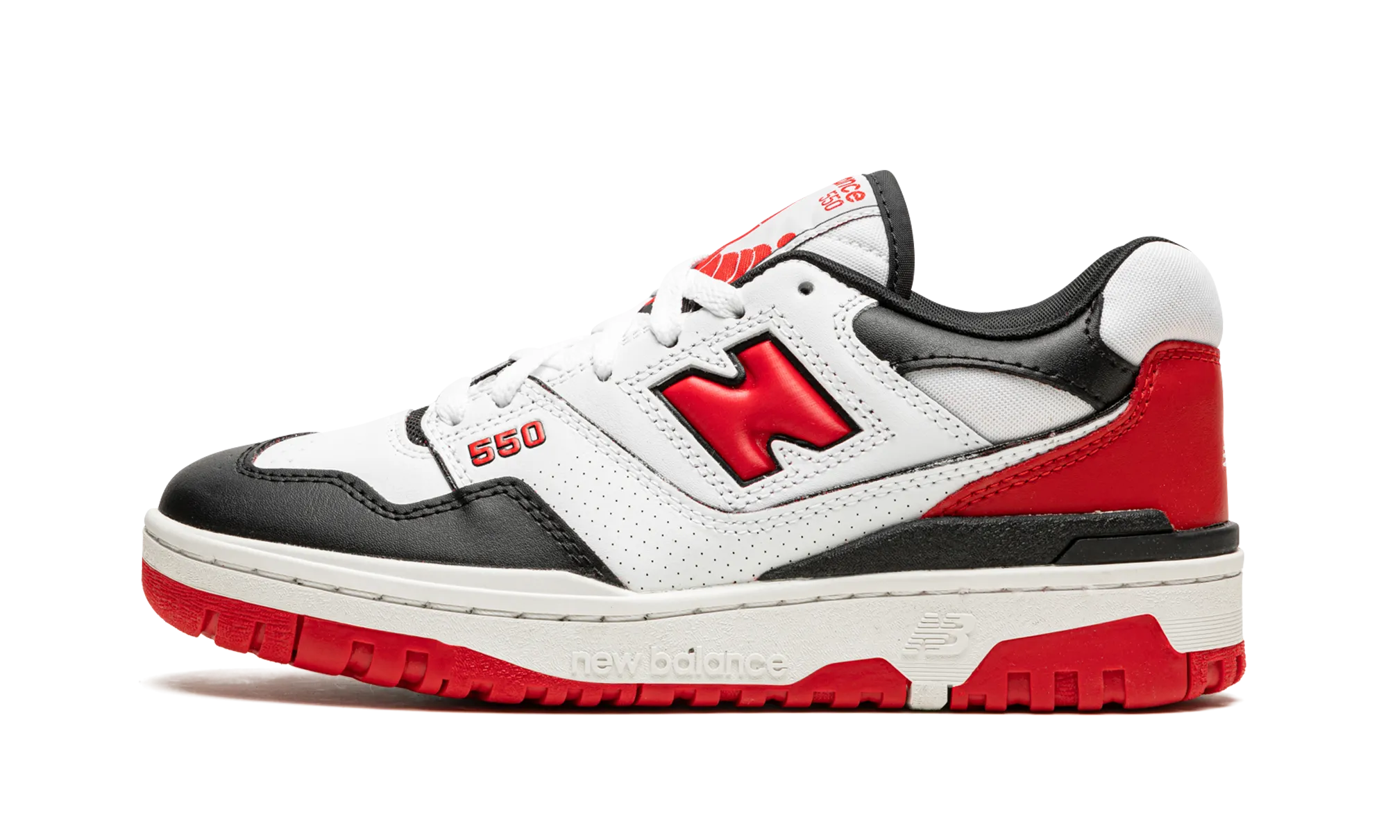 550 "White / Red / Black" new balance mens runners