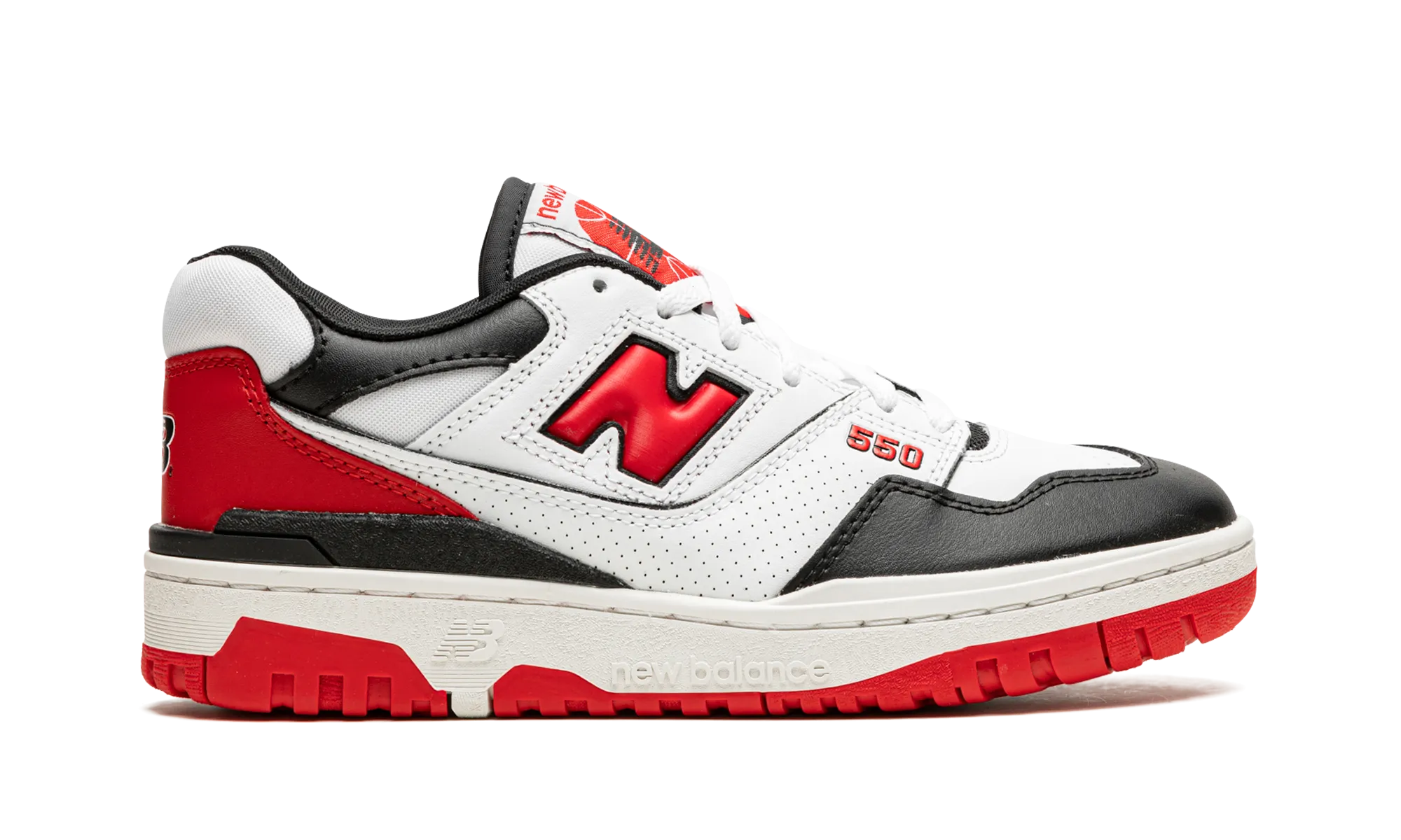 550 "White / Red / Black" new balance mens runners