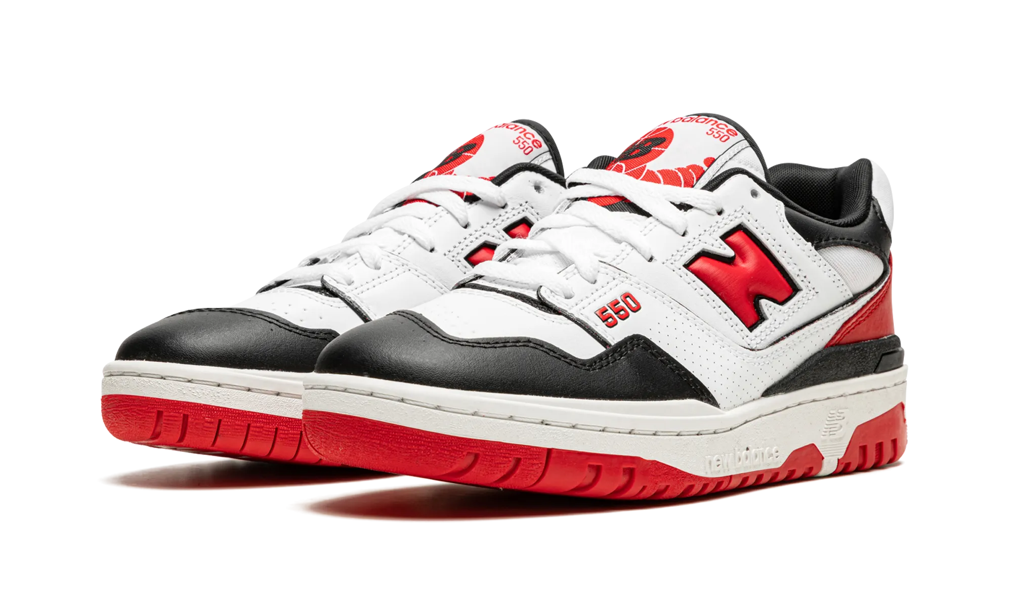 550 "White / Red / Black" new balance mens runners