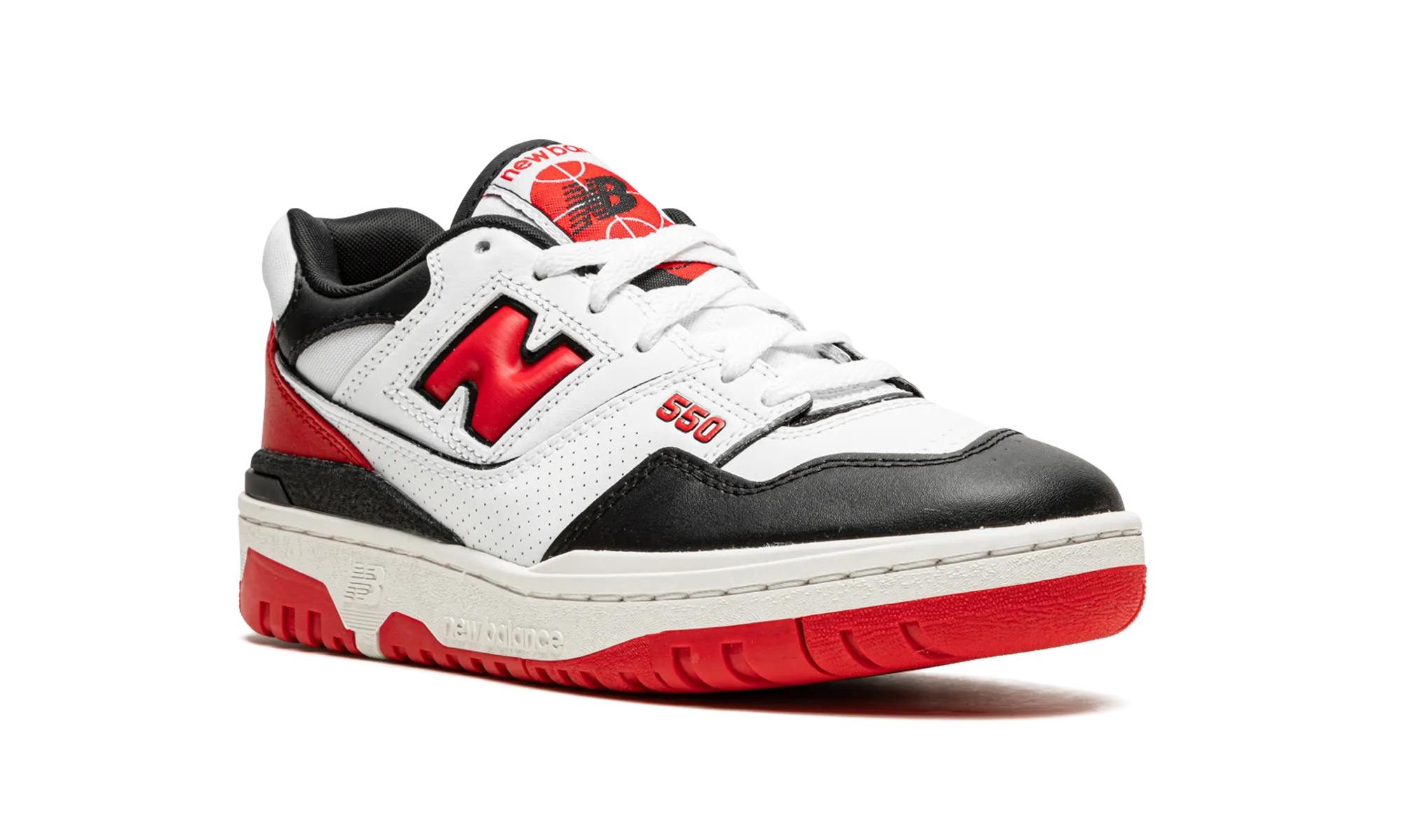 550 "White / Red / Black" new balance mens runners