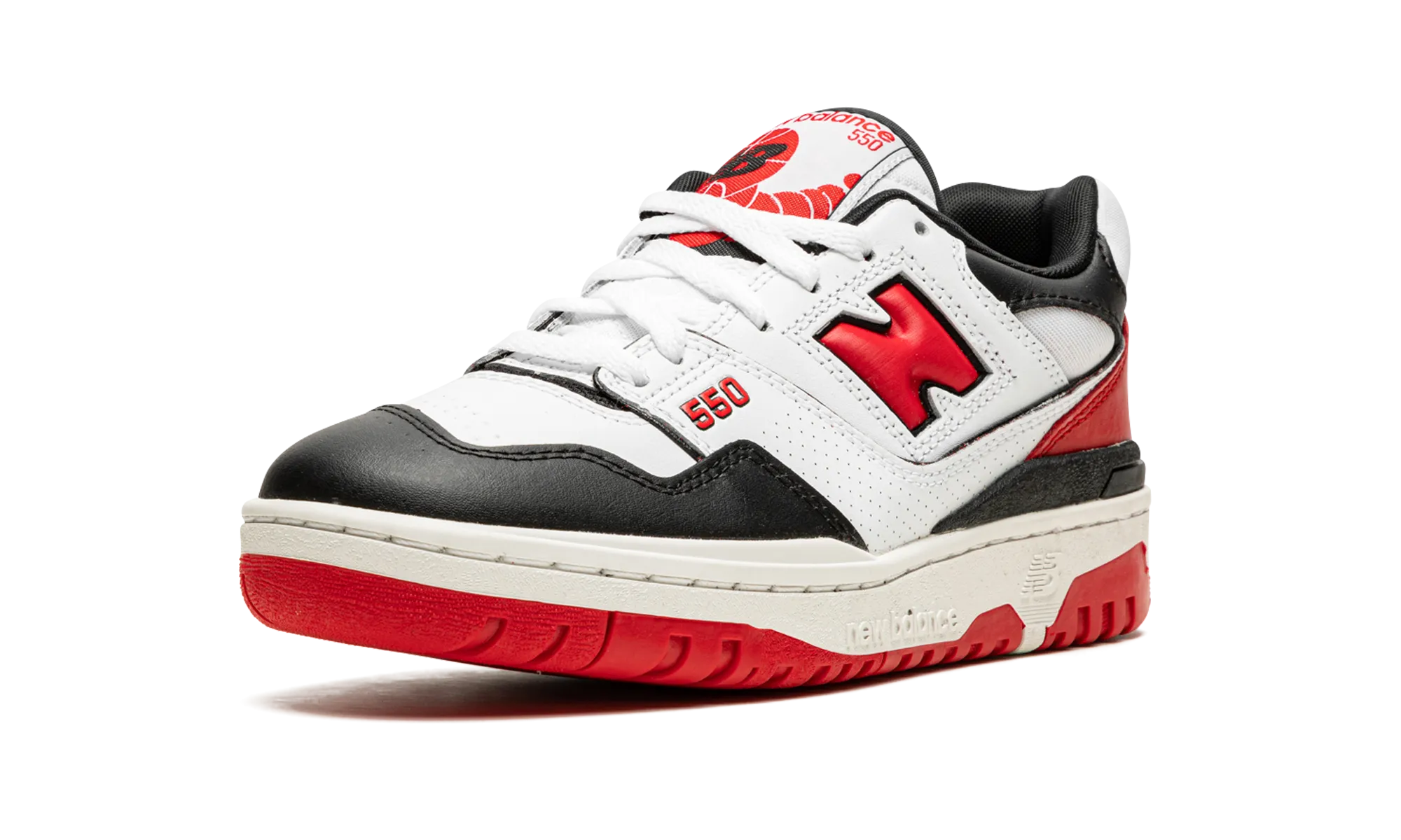 550 "White / Red / Black" new balance mens runners