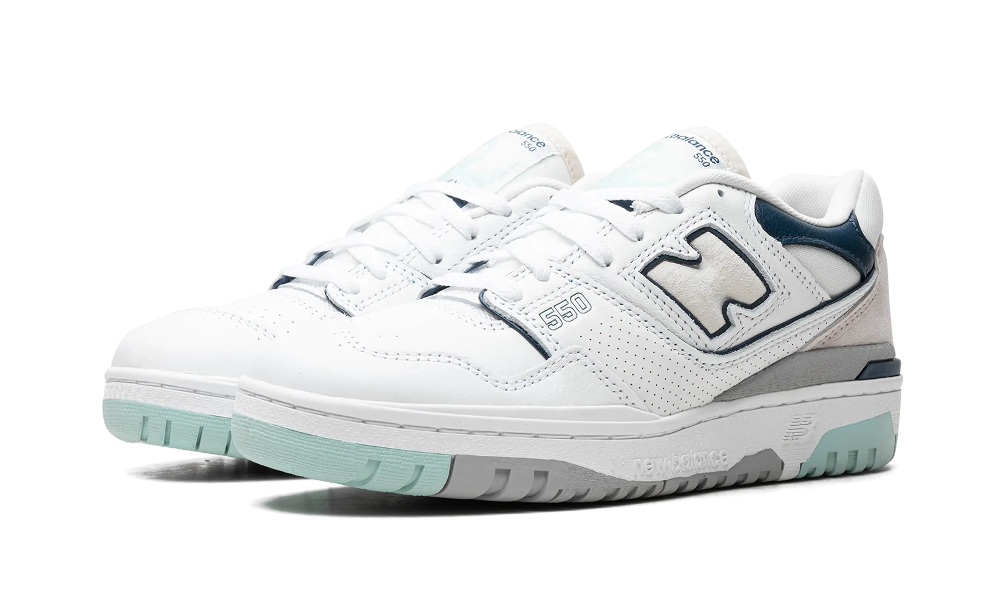 550 "White / Winter Fog" new balance mens casual sneakers