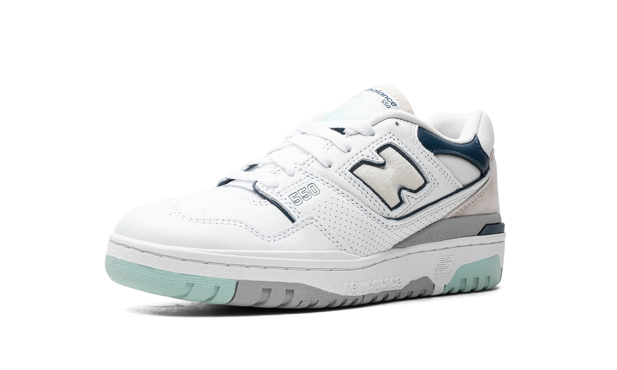 550 "White / Winter Fog" new balance mens casual sneakers