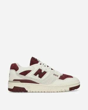 550 Sneakers Sea Salt / Classic Crimson New Balance men's supportive running shoes