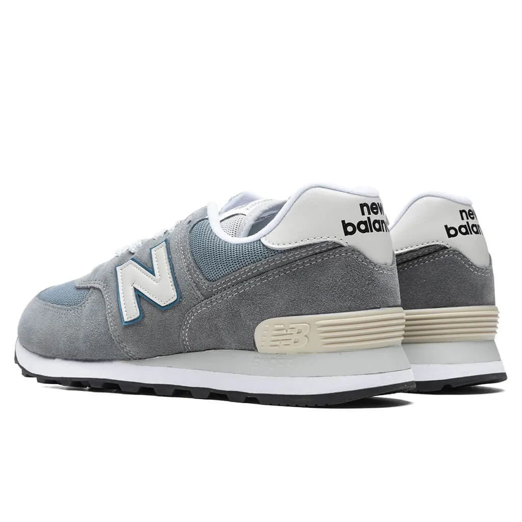 574 - Grey/Sky Blue New Balance Arch Support Sneakers