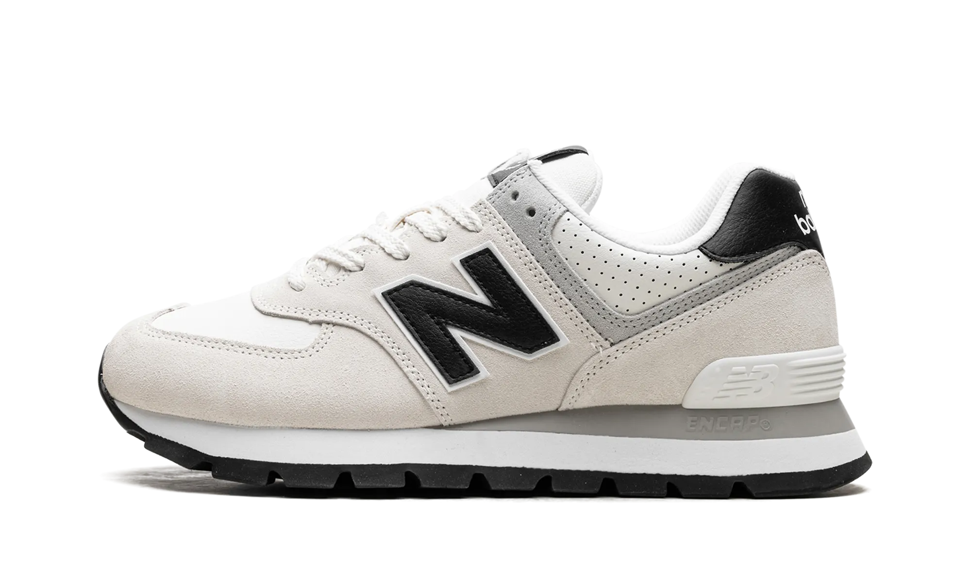 574 Rugged "White Black" New Balance Men's designs