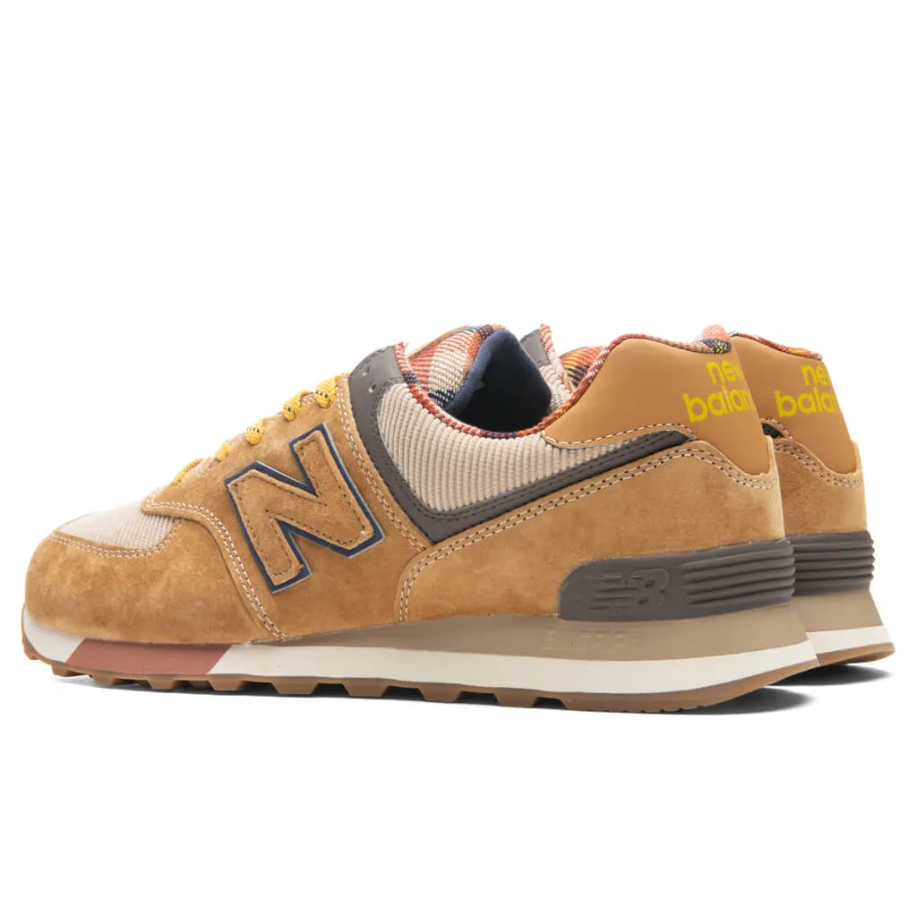 574 - Workwear/Plaid New Balance Arch Support Sneakers