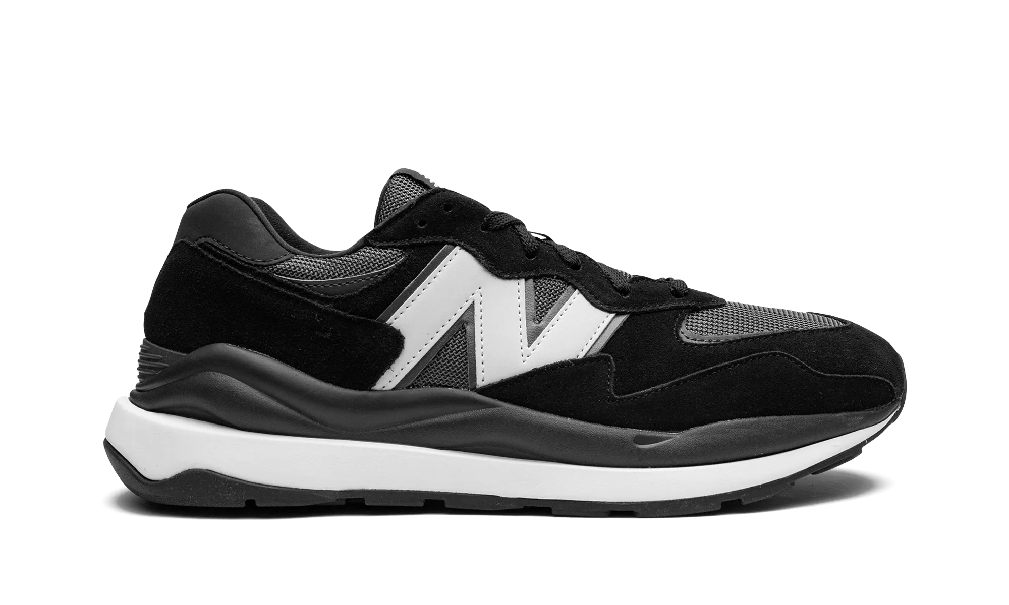 57/40 "Black / White" new balance mens comfort shoes