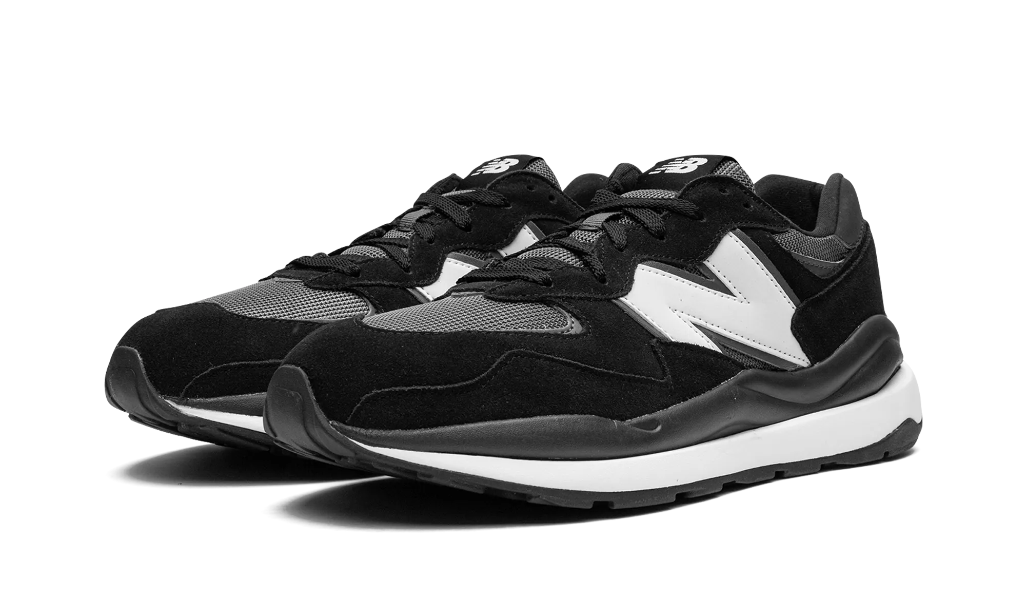 57/40 "Black / White" new balance mens comfort shoes