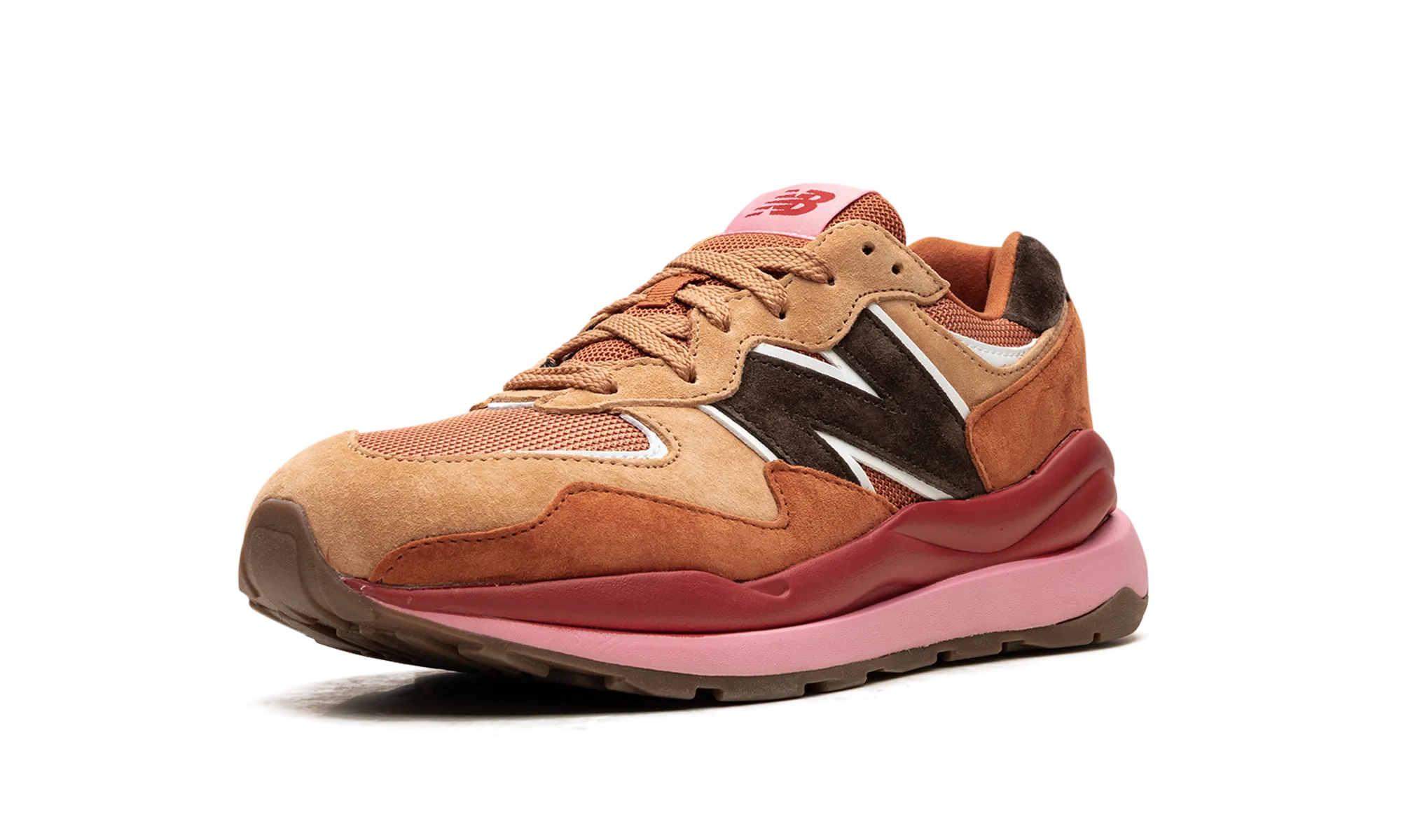 57/40 "Brown / White" new balance mesh athletic shoes