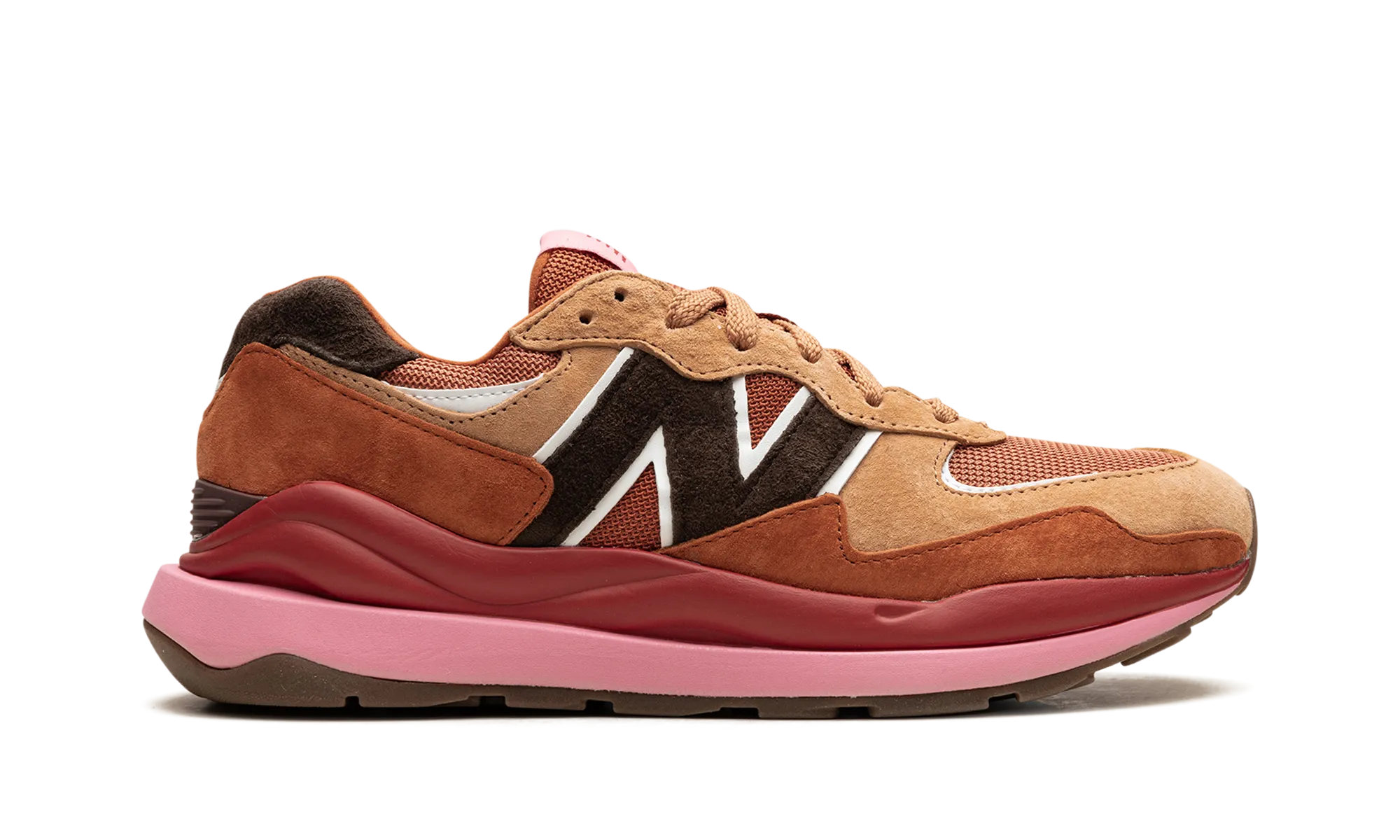 57/40 "Brown / White" new balance mesh athletic shoes