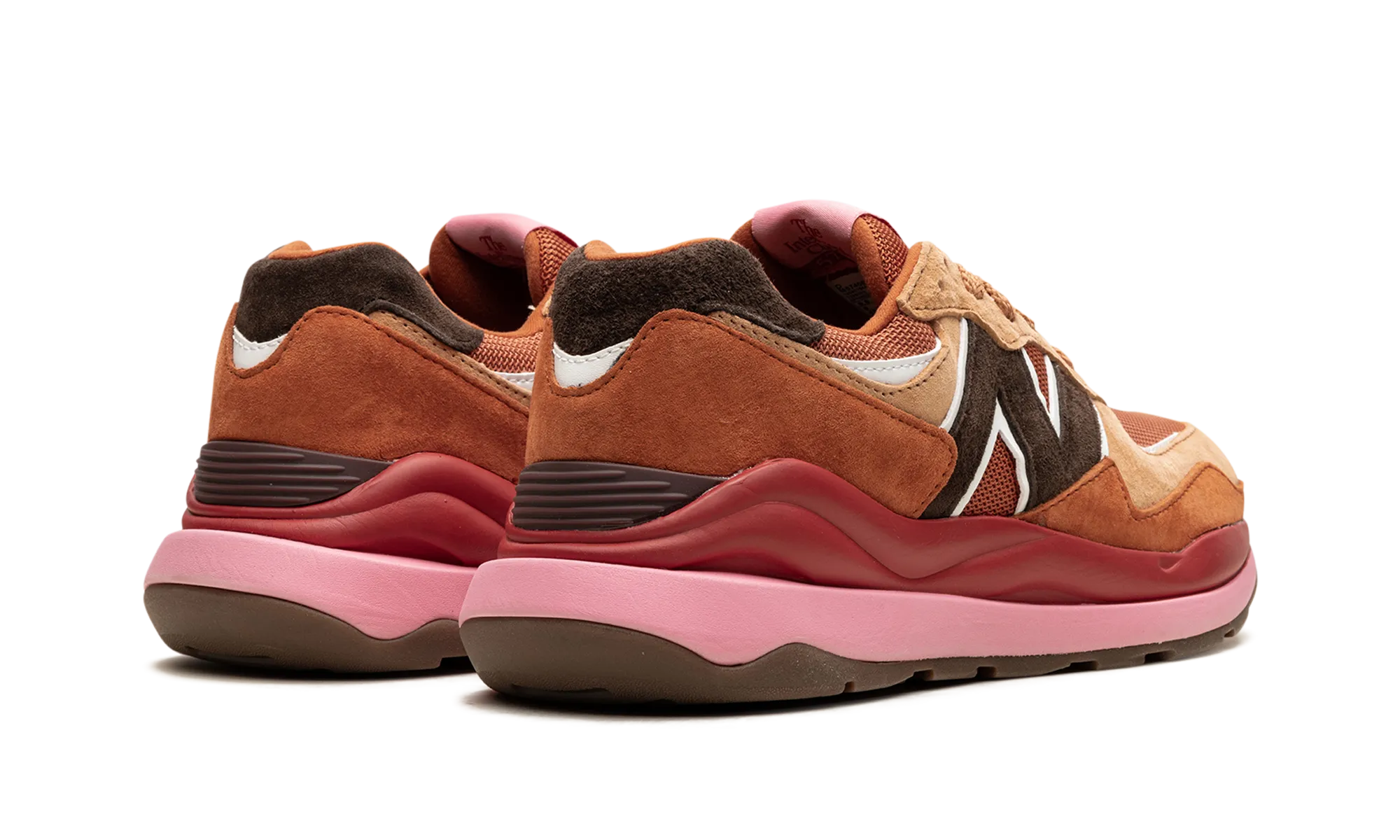 57/40 "Brown / White" new balance mesh athletic shoes