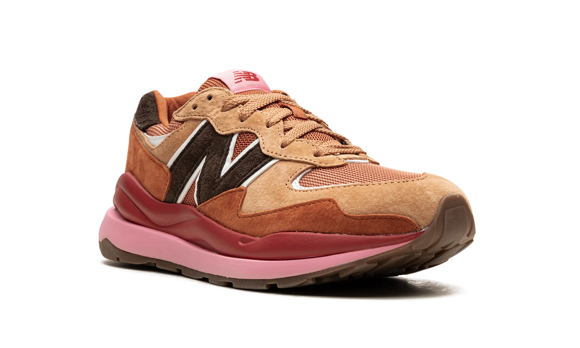 57/40 "Brown / White" new balance mesh athletic shoes