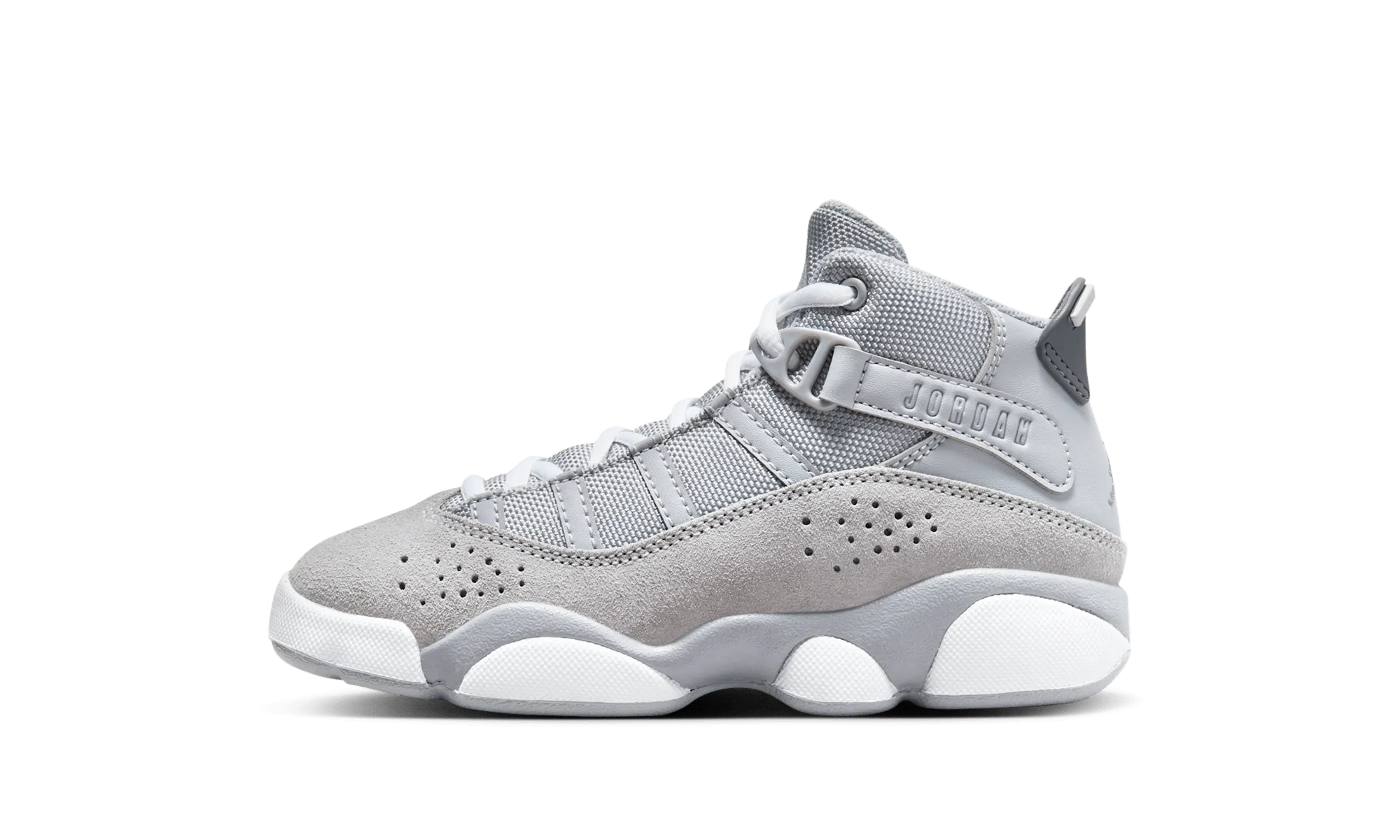 6 Rings "Cool Grey" Jordan Pre School shoes