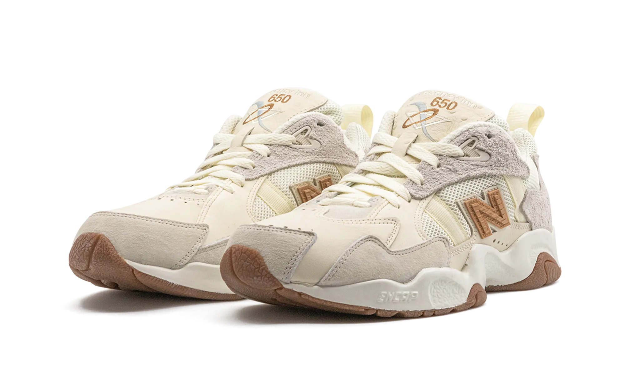 650 NO VACANCY "White/Brown" new balance mens comfort shoes