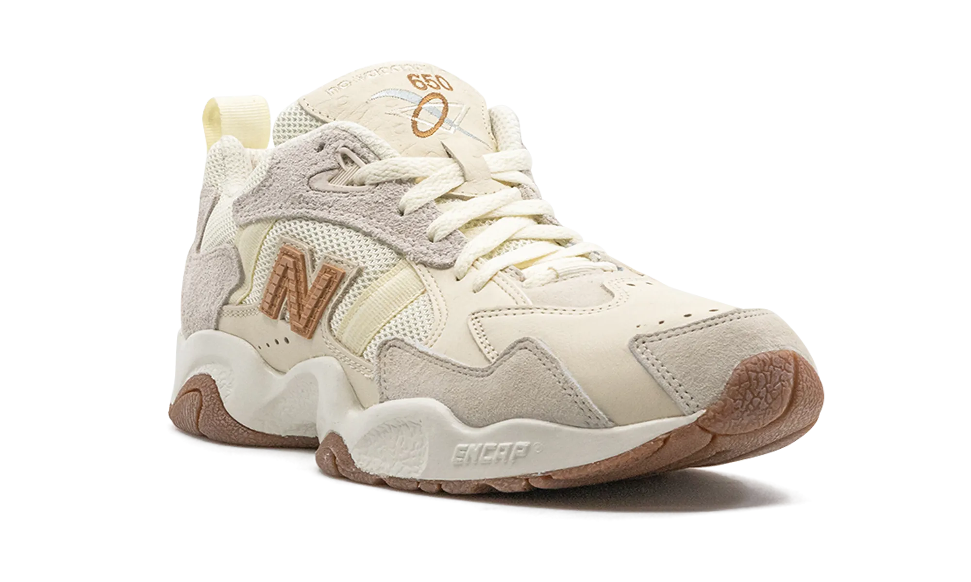 650 NO VACANCY "White/Brown" new balance mens comfort shoes