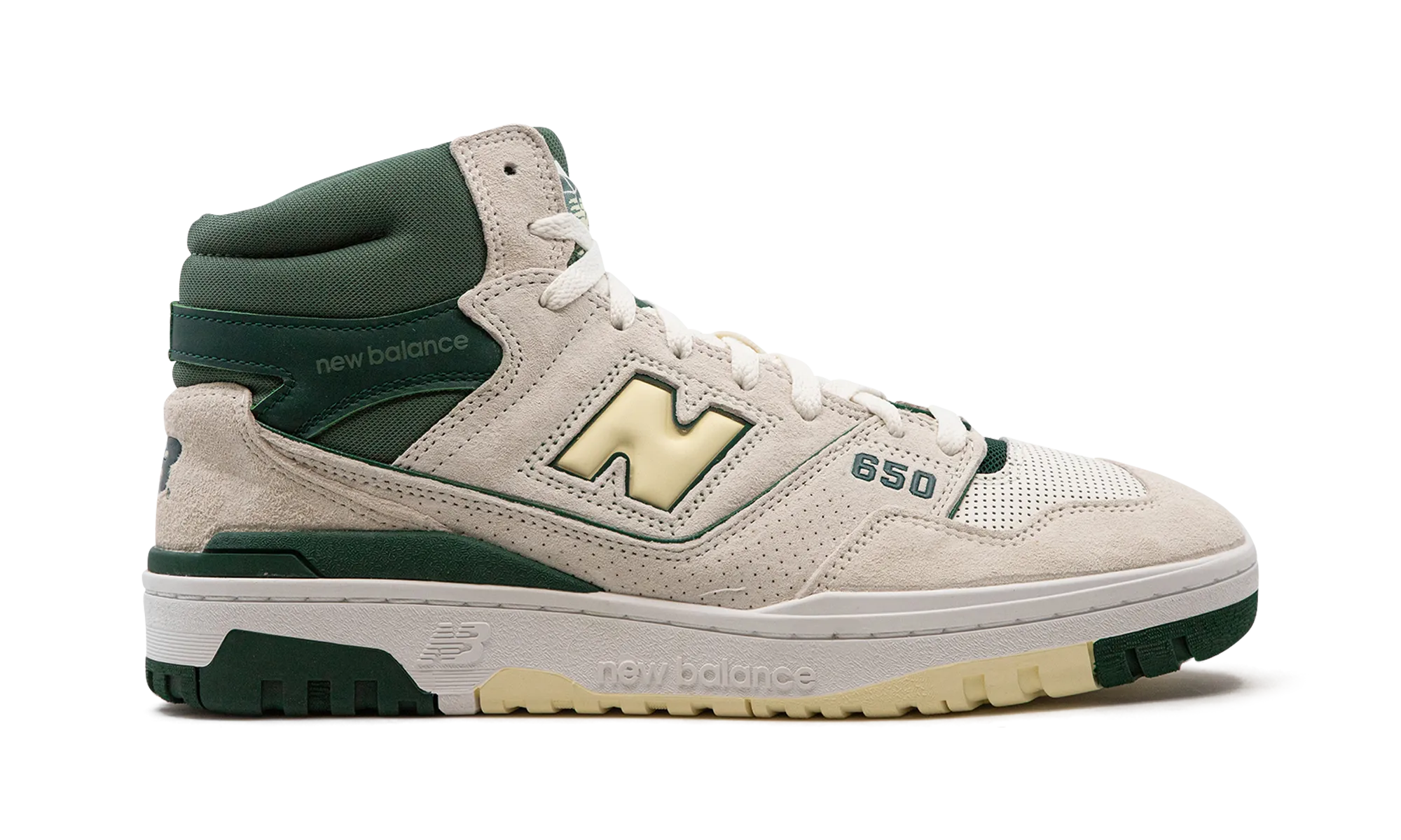 650R "Sea Salt Nightwatch Green" new balance mesh athletic shoes