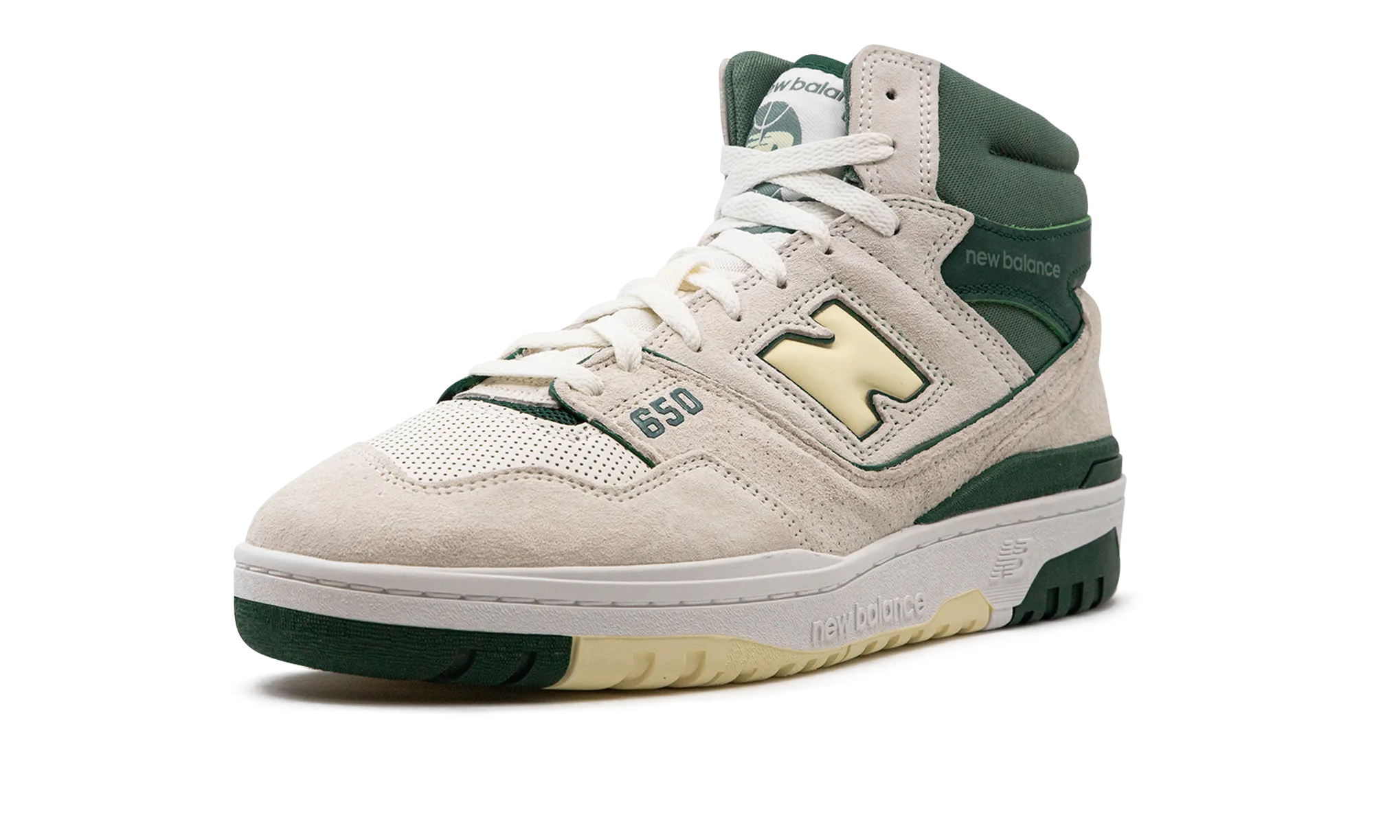 650R "Sea Salt Nightwatch Green" new balance mesh athletic shoes
