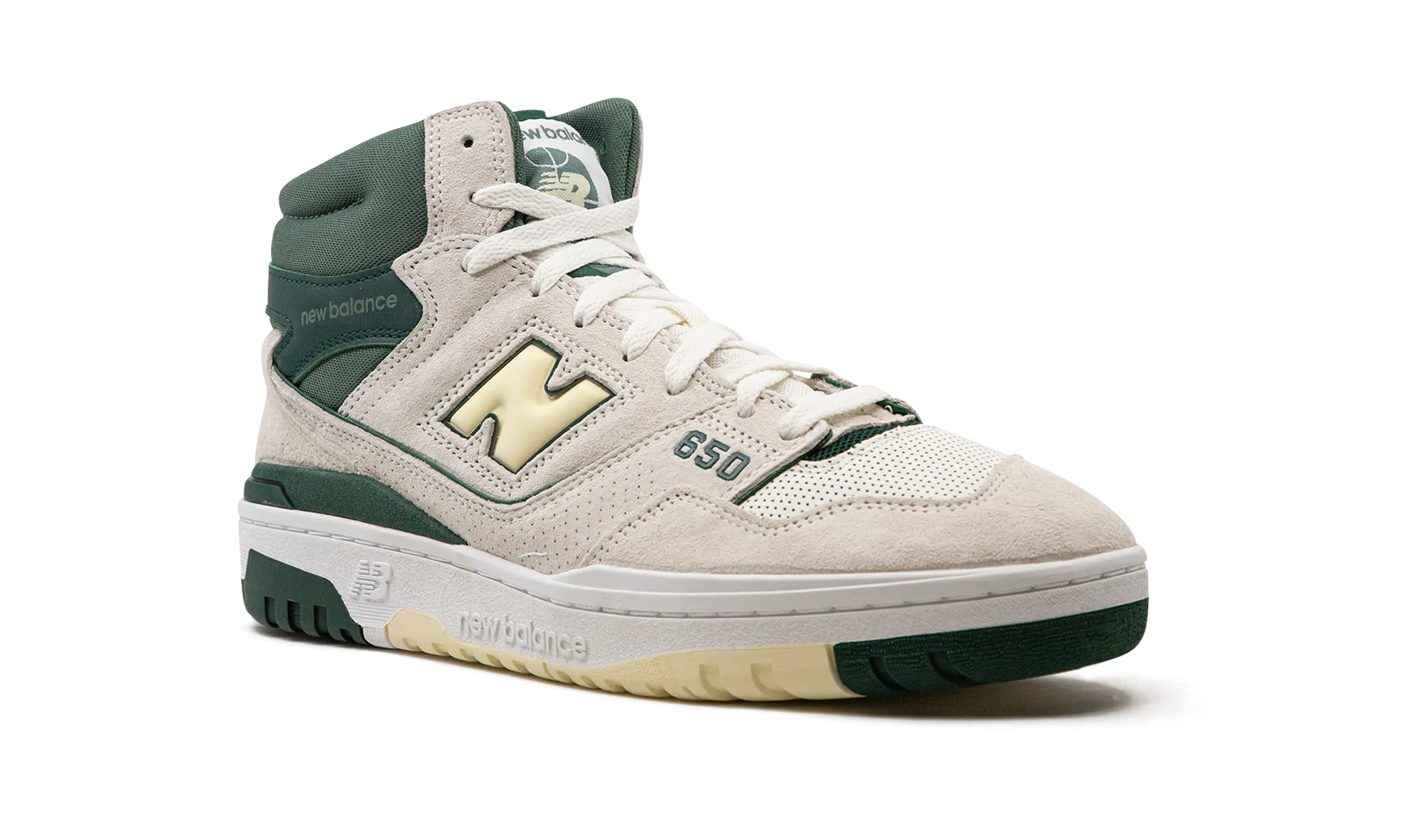 650R "Sea Salt Nightwatch Green" new balance mesh athletic shoes