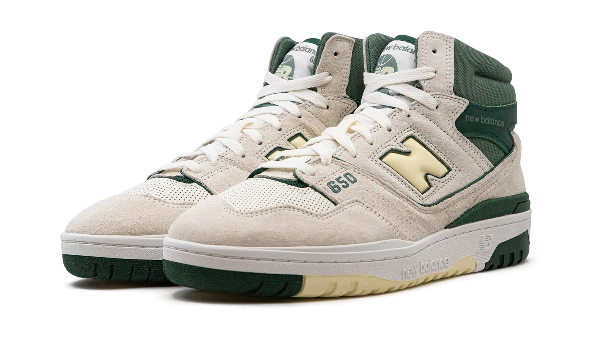 650R "Sea Salt Nightwatch Green" new balance mesh athletic shoes
