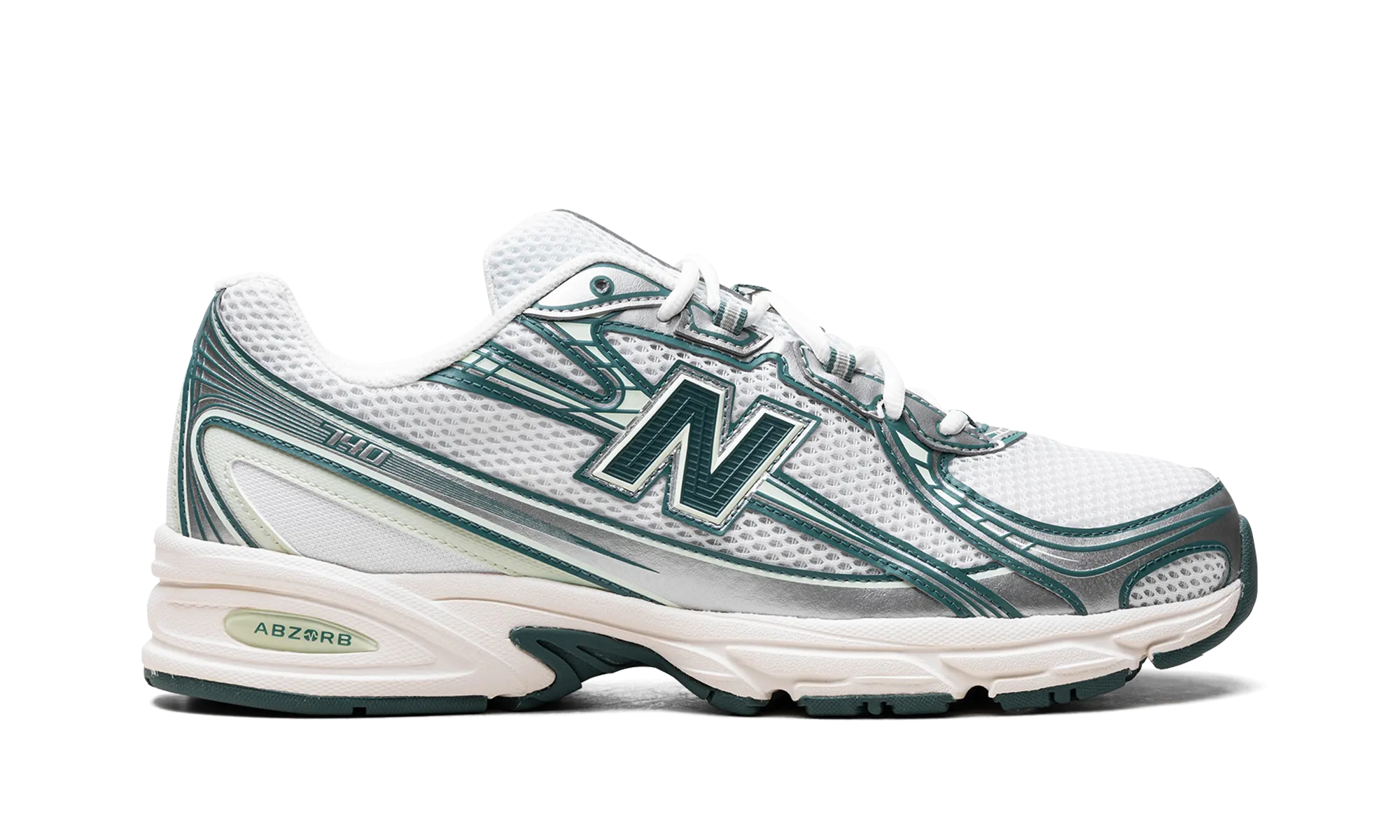 740 "White / Marsh Green" new balance mens comfort shoes