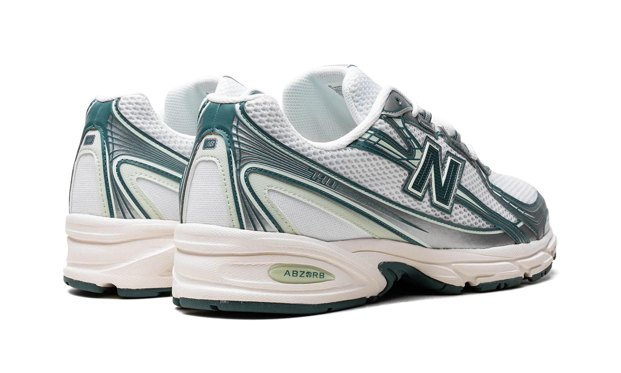 740 "White / Marsh Green" new balance mens comfort shoes