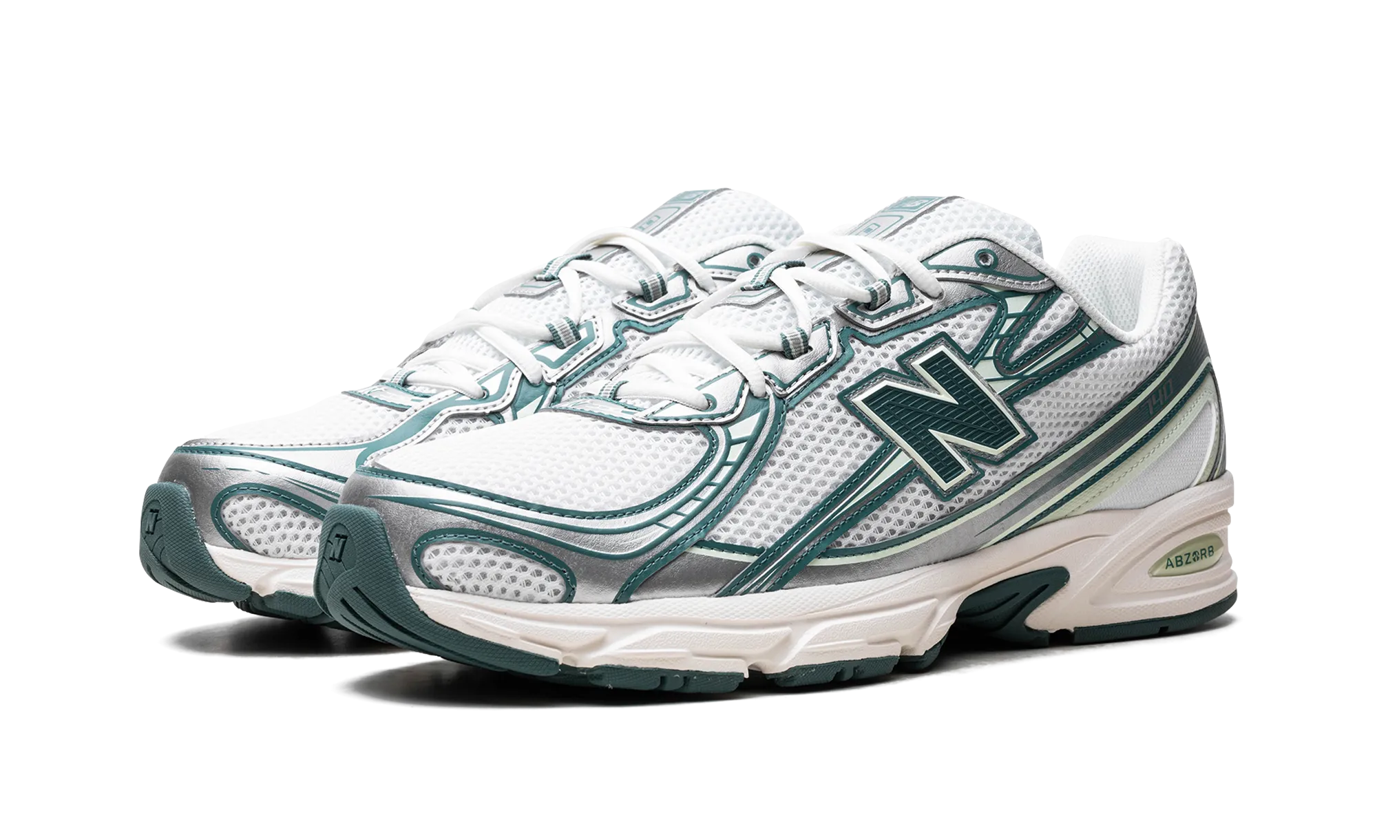 740 "White / Marsh Green" new balance mens comfort shoes