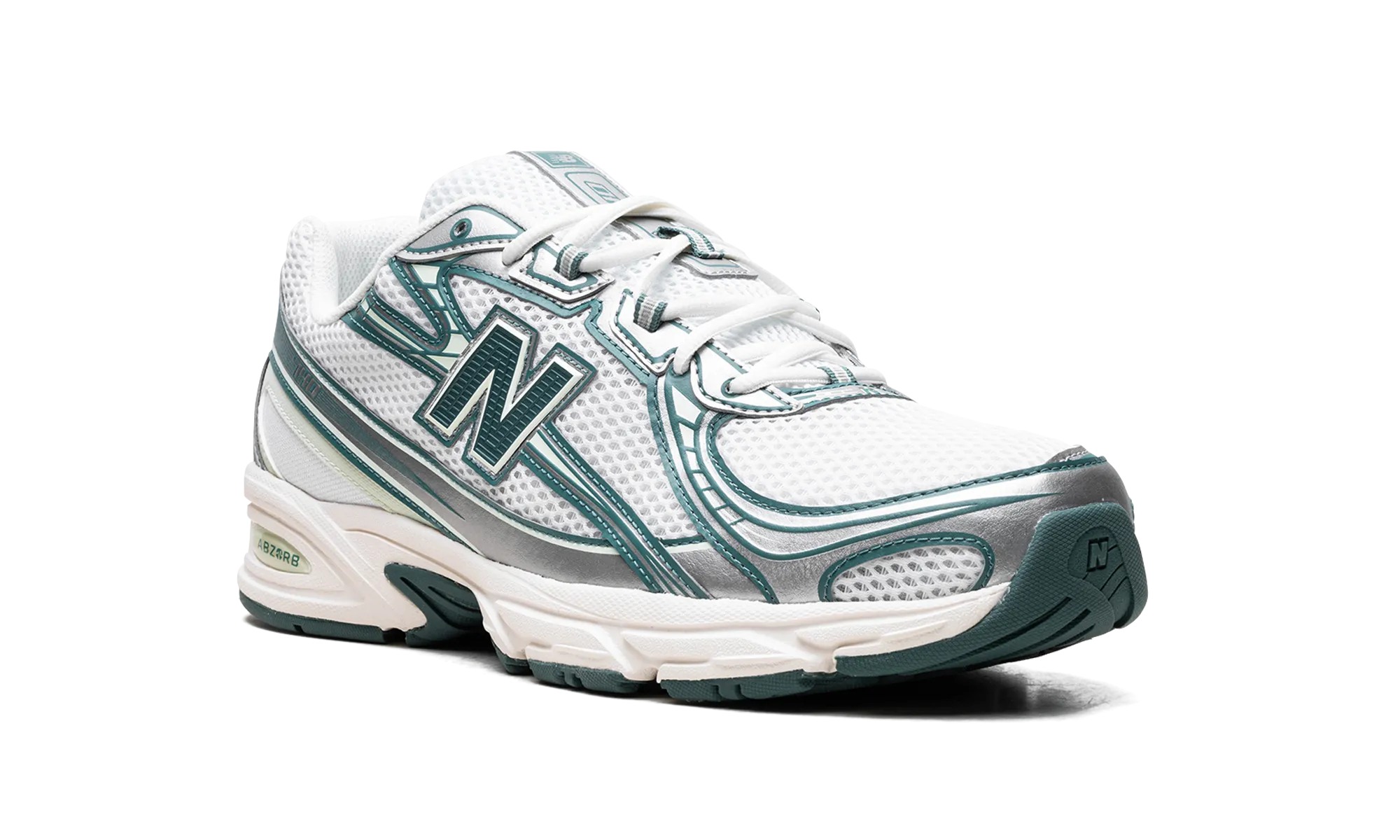 740 "White / Marsh Green" new balance mens comfort shoes