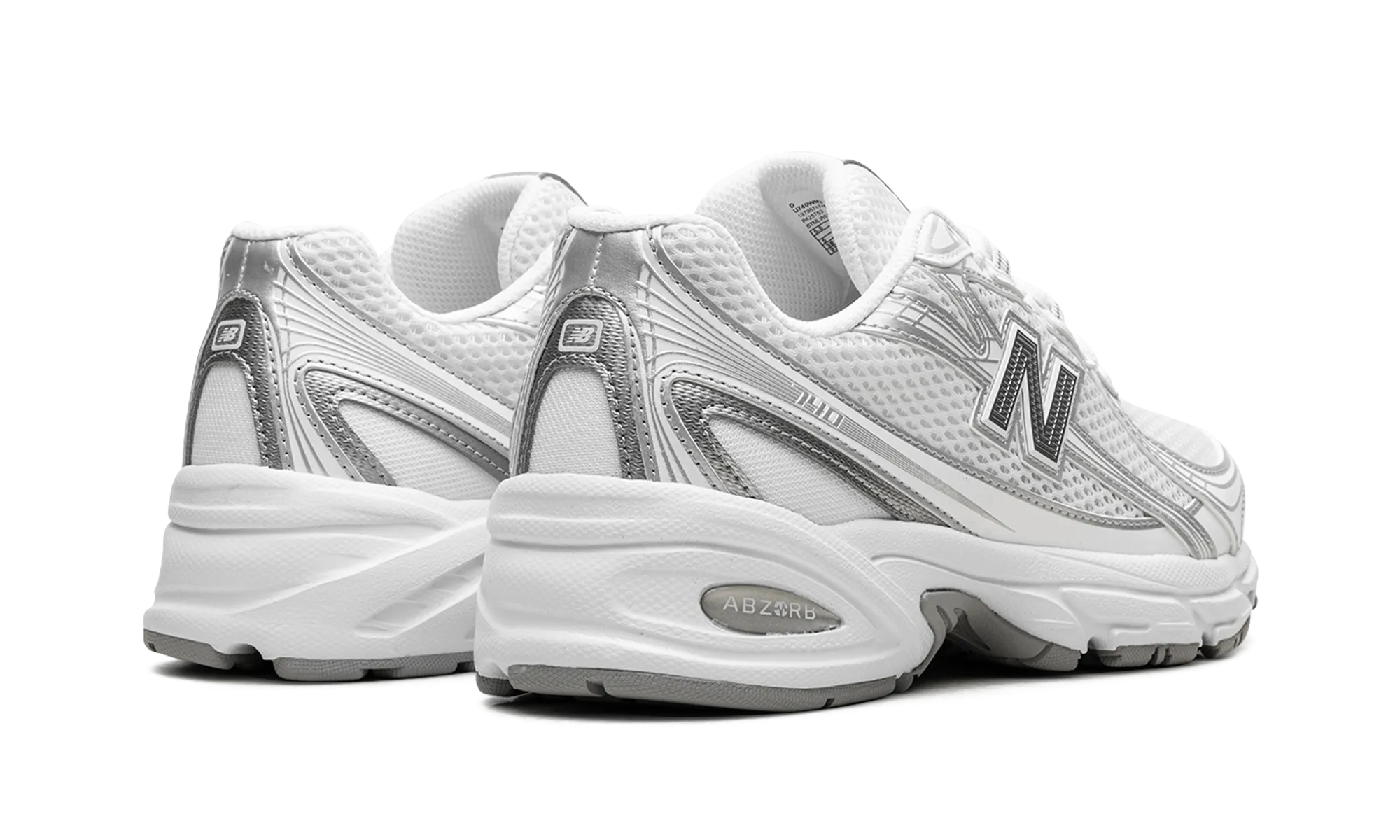 740 "White Silver" new balance mens comfort shoes