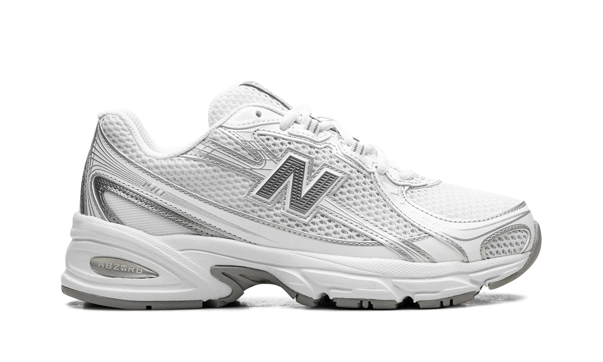 740 "White Silver" new balance mens comfort shoes