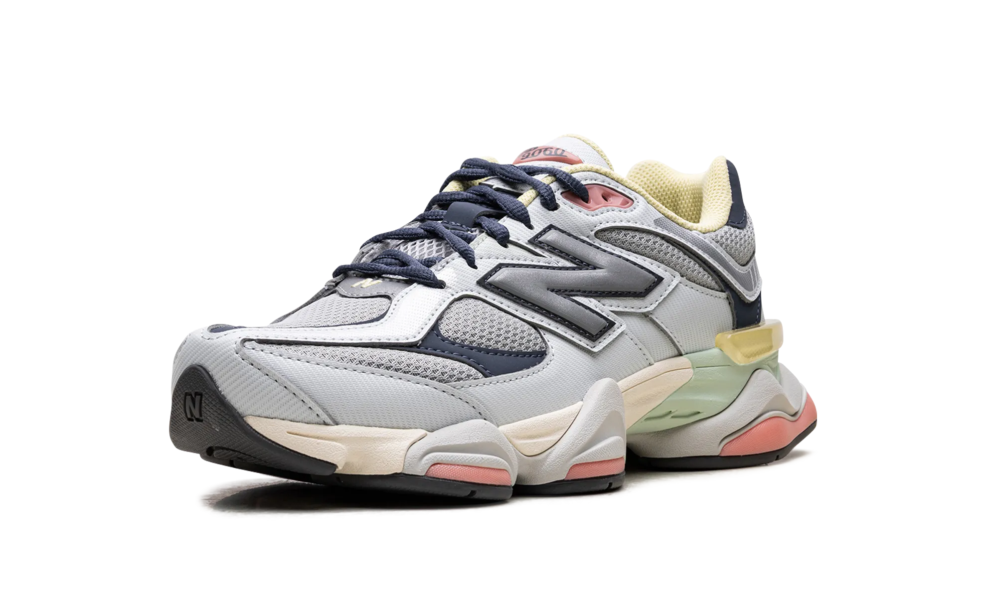 9060 "Grey Yellow Navy" new balance mens comfort shoes