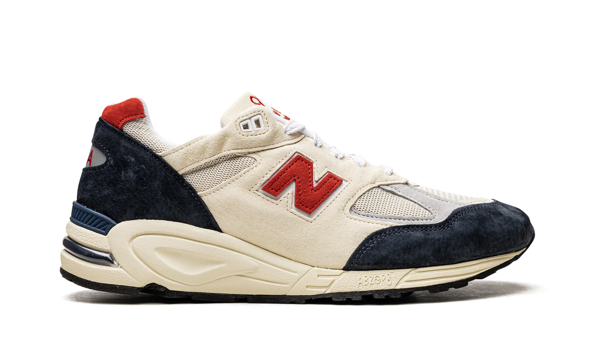 990v2 "Teddy Santis - Navy/Red" new balance mens casual sneakers
