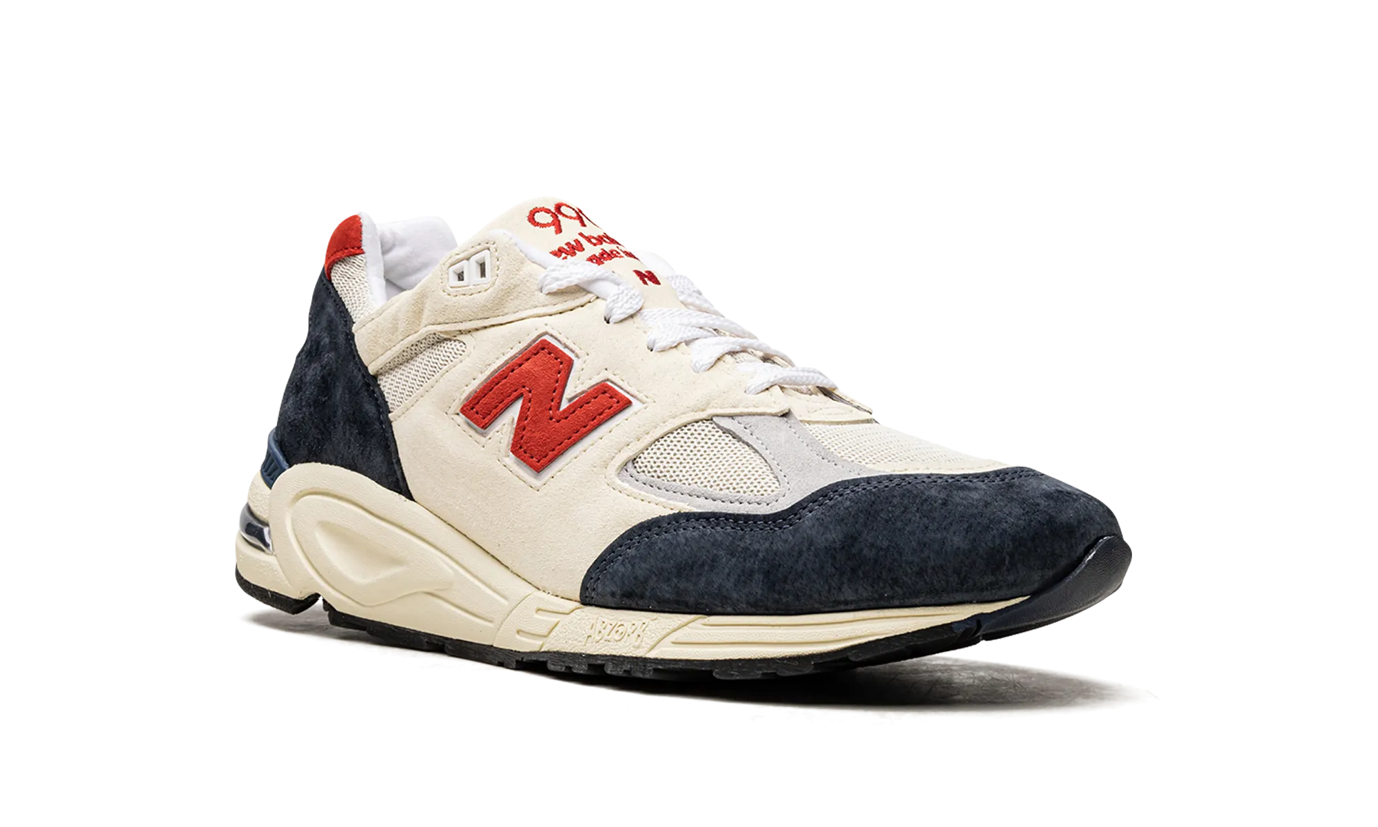 990v2 "Teddy Santis - Navy/Red" new balance mens casual sneakers